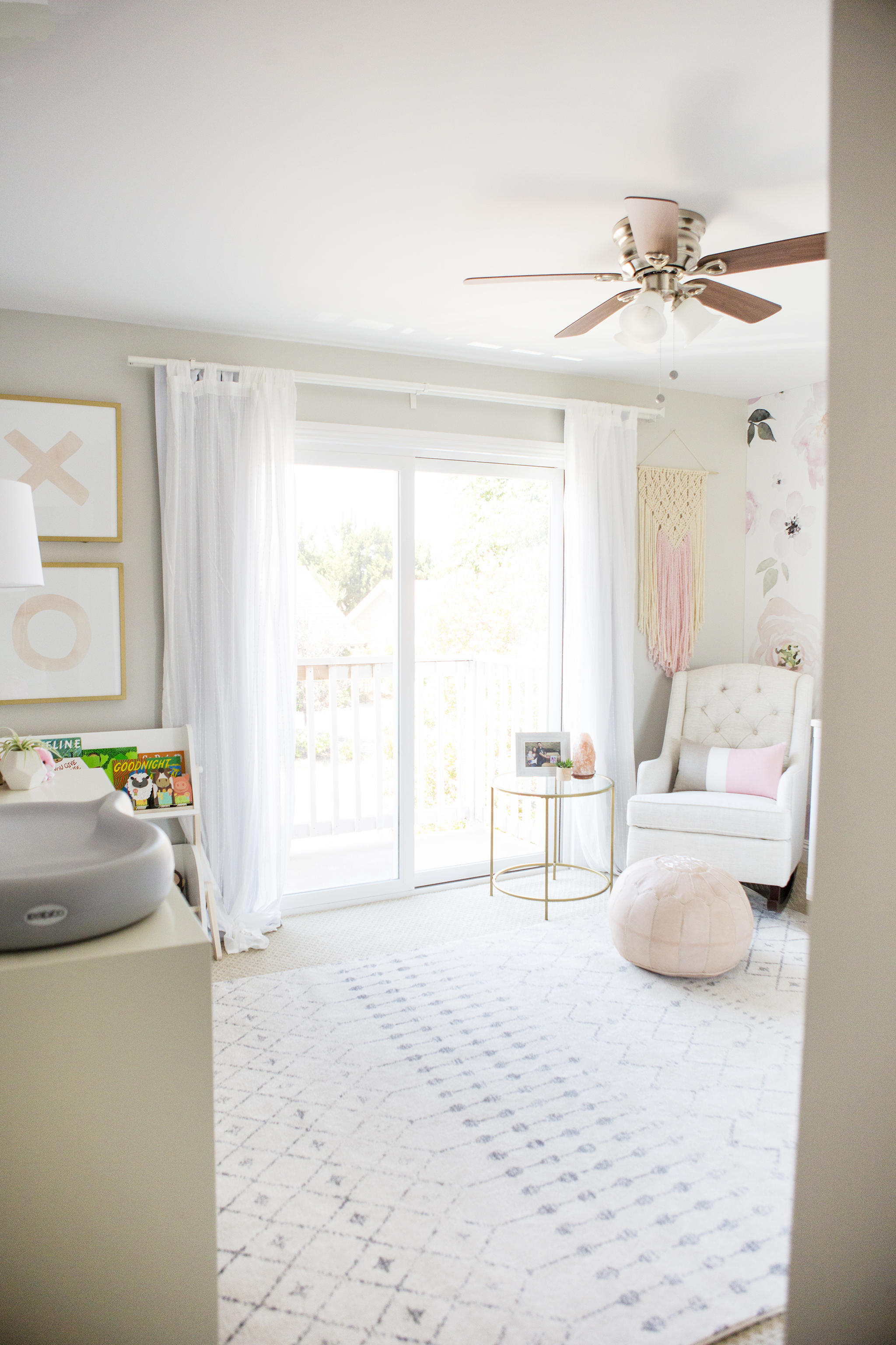 Feminine Floral Nursery of Fantastically Fit