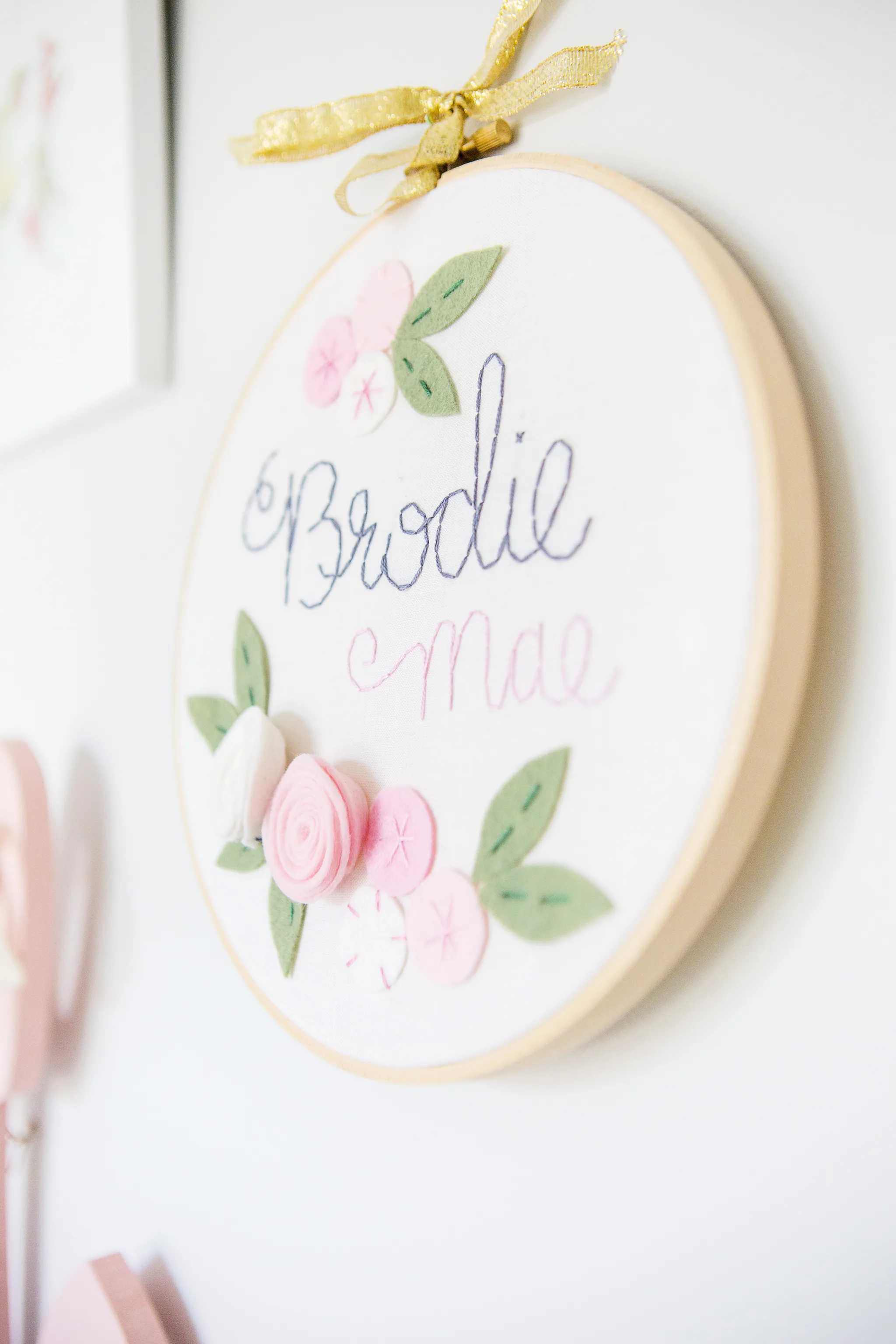 Personalized Embroidery Hoop Art