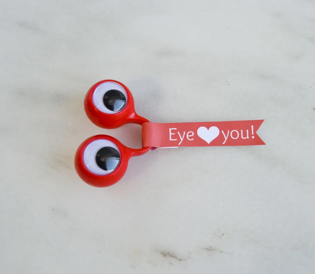 Eyeball Finger Puppet Free Printable Classroom Valentine
