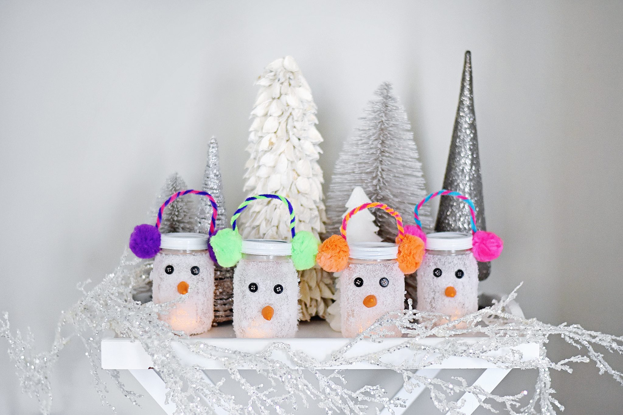 Create adorable snowman luminaries!