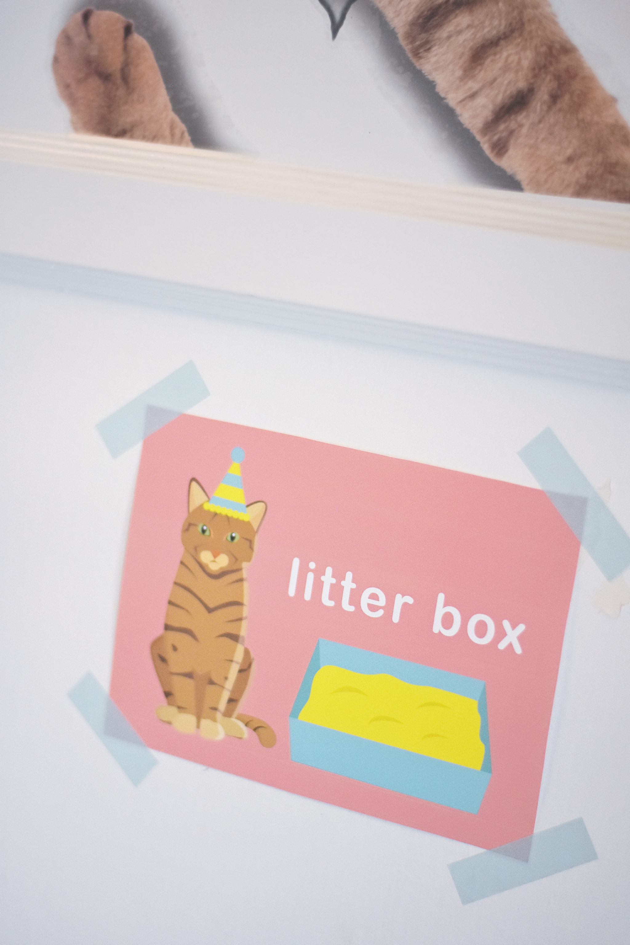 Direct guests to your "litter box!"
