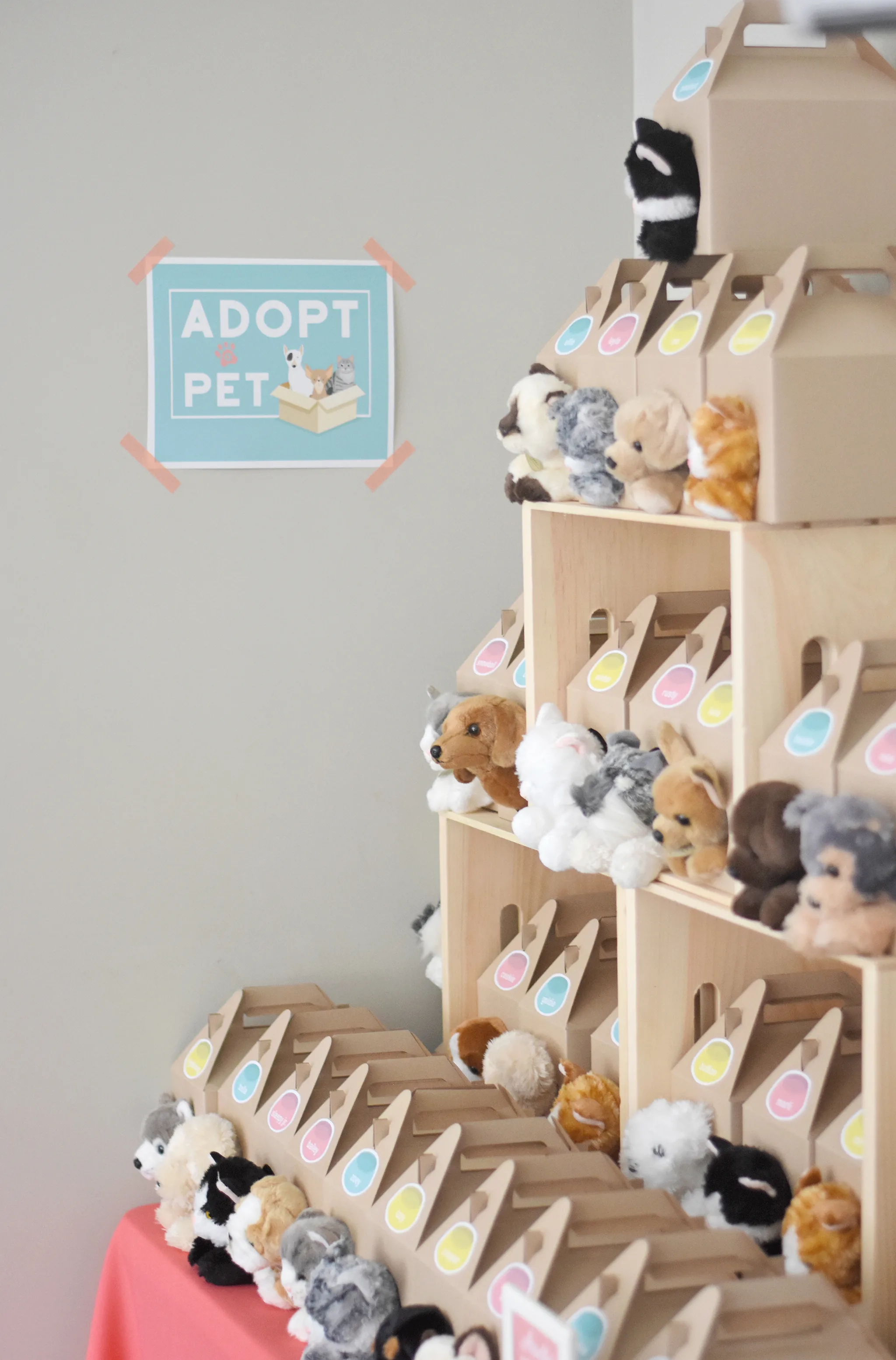 Adopt a pet party favors!