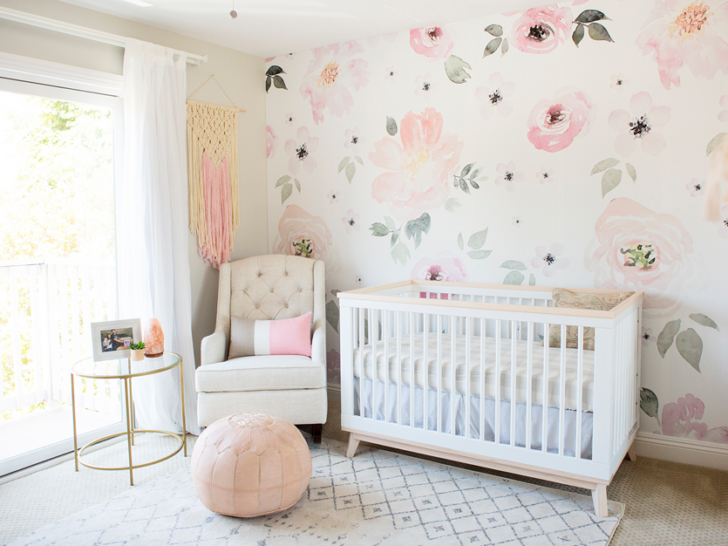 Jolie Wallpaper Floral Nursery