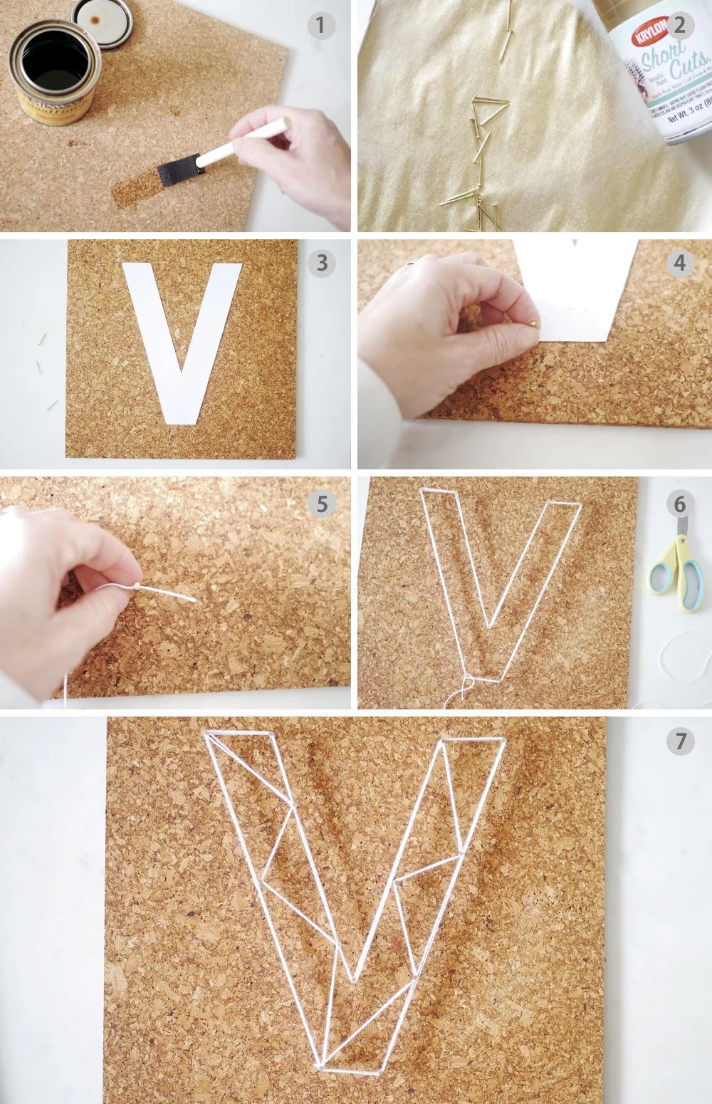 DIY String Art Initial