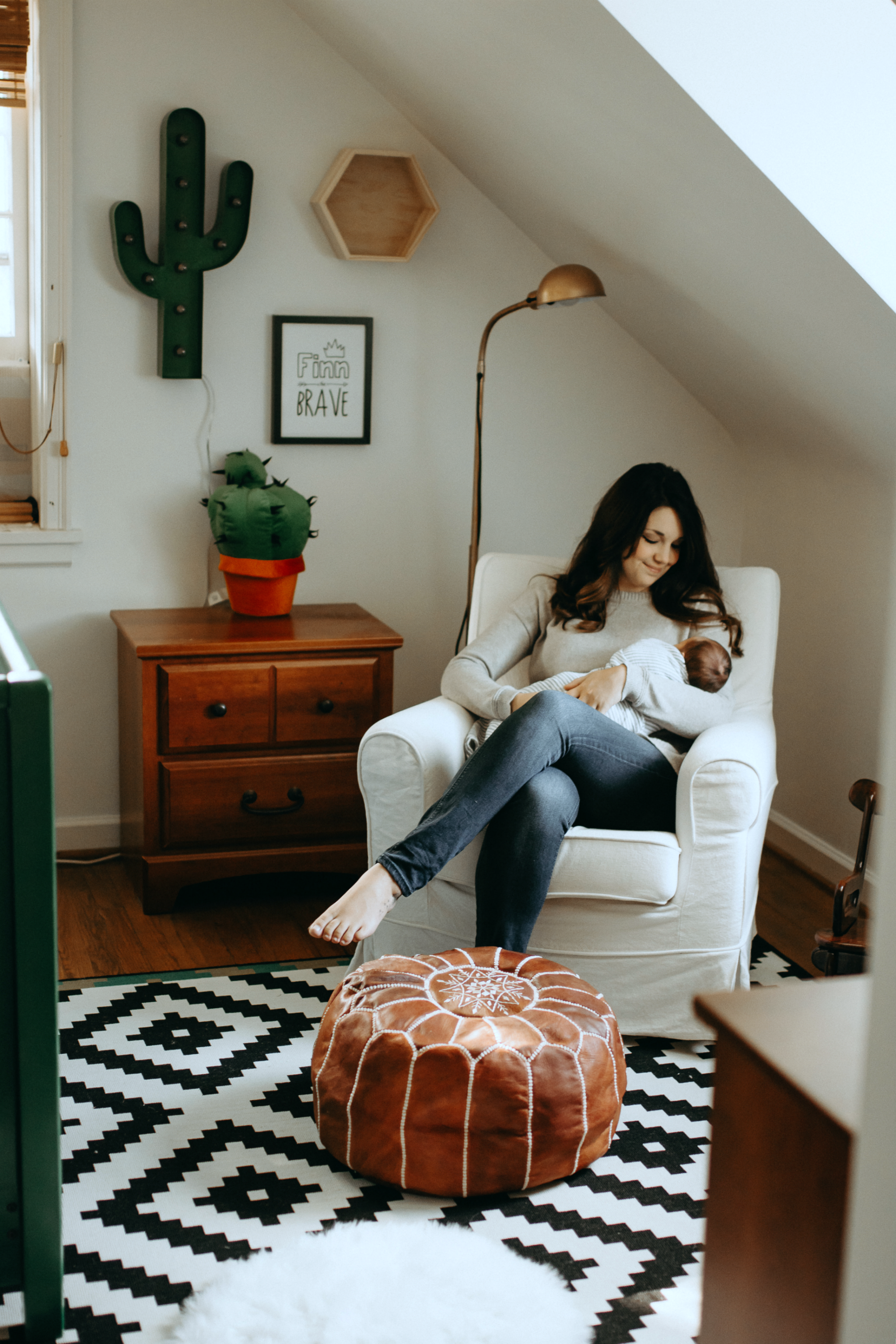 Cactus themed baby store room