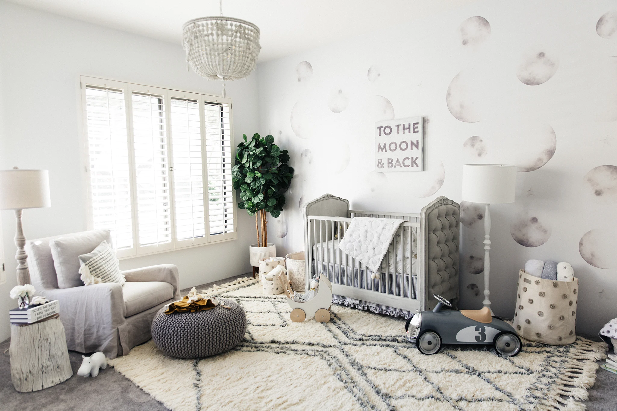 Neutral Moon Themed Nursery