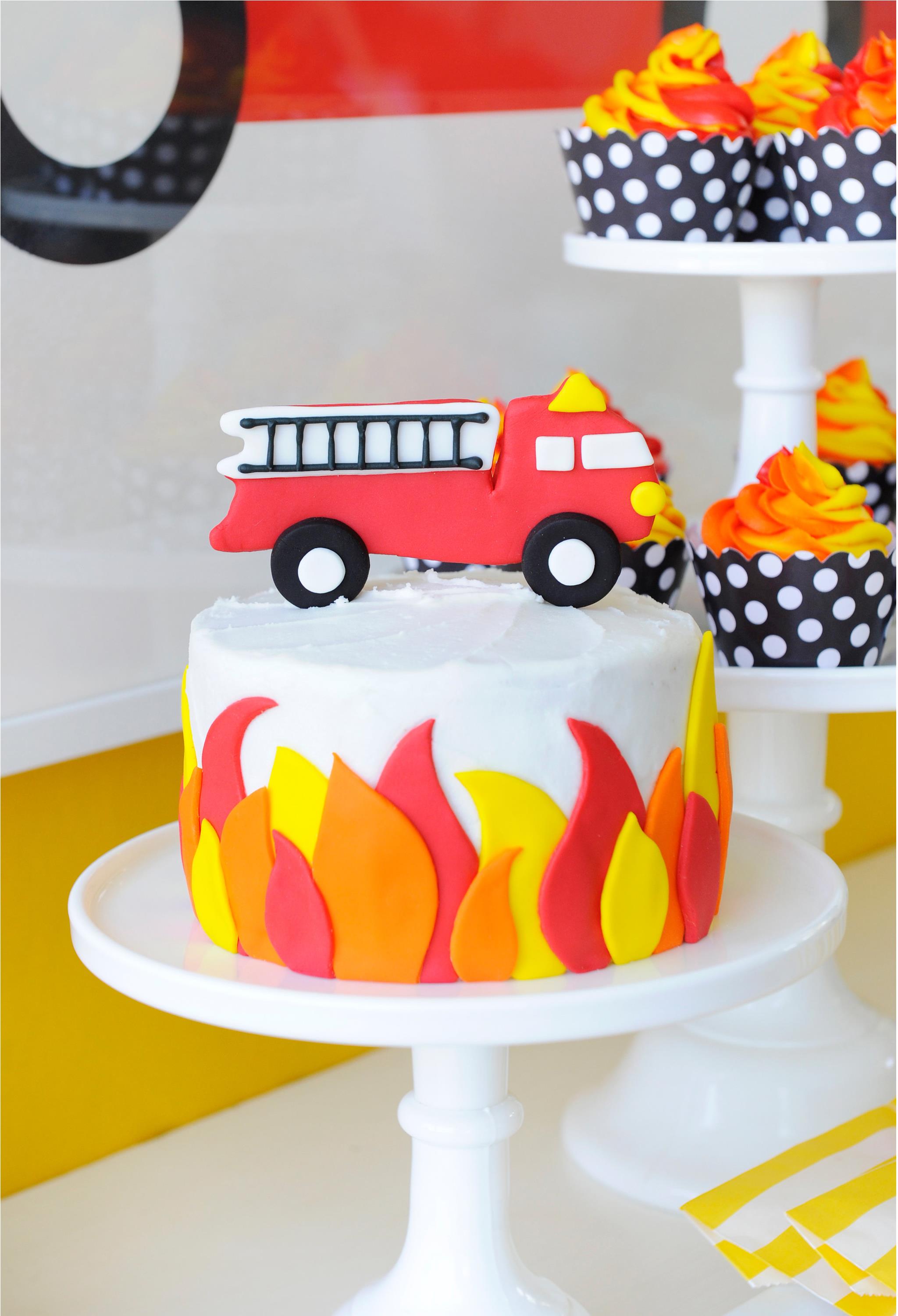 Fire Truck cake | Fire Truck cake. Red Velvet cake filled wi… | Flickr