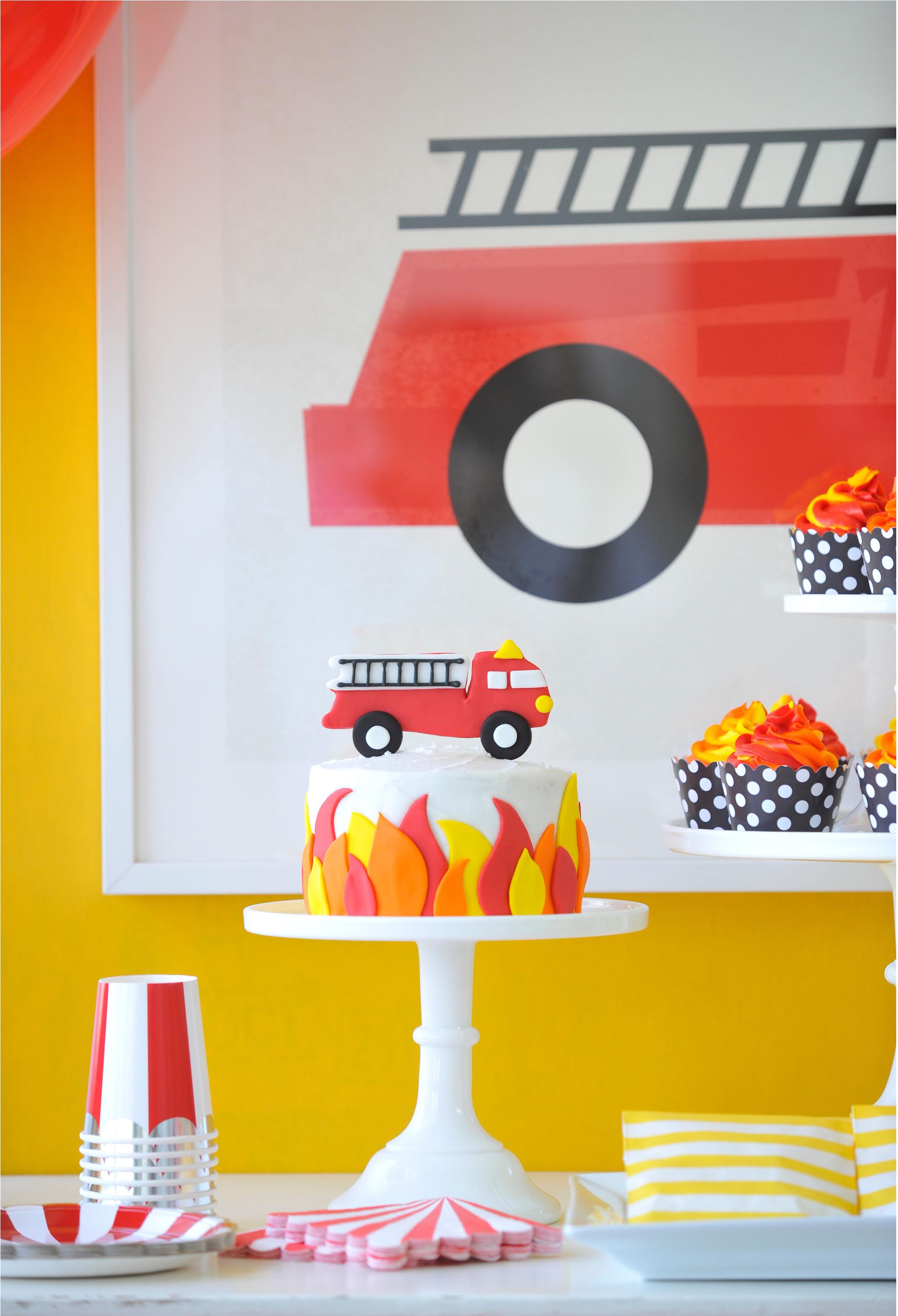 Fire Engine Birthday Party