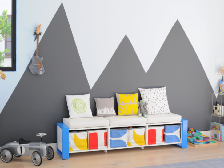 Playroom Mountain Mural