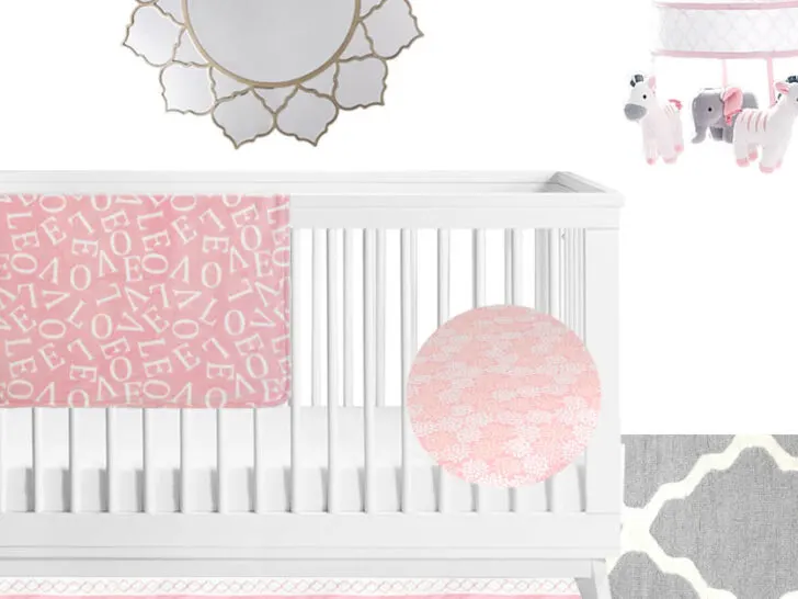 hero- project nursery just born dream collection design board grey and pink