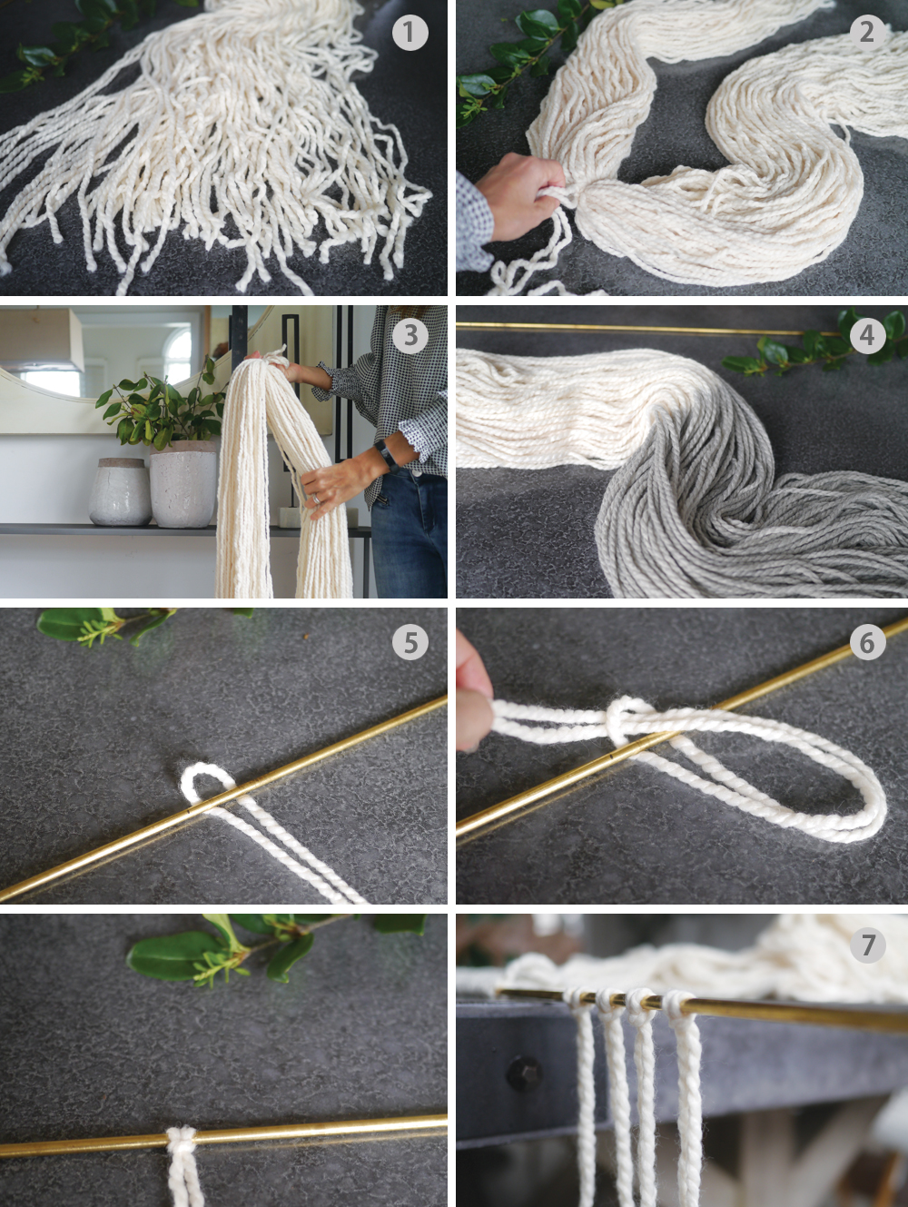 DIY Dip Dye Wall Hanging Tutorial