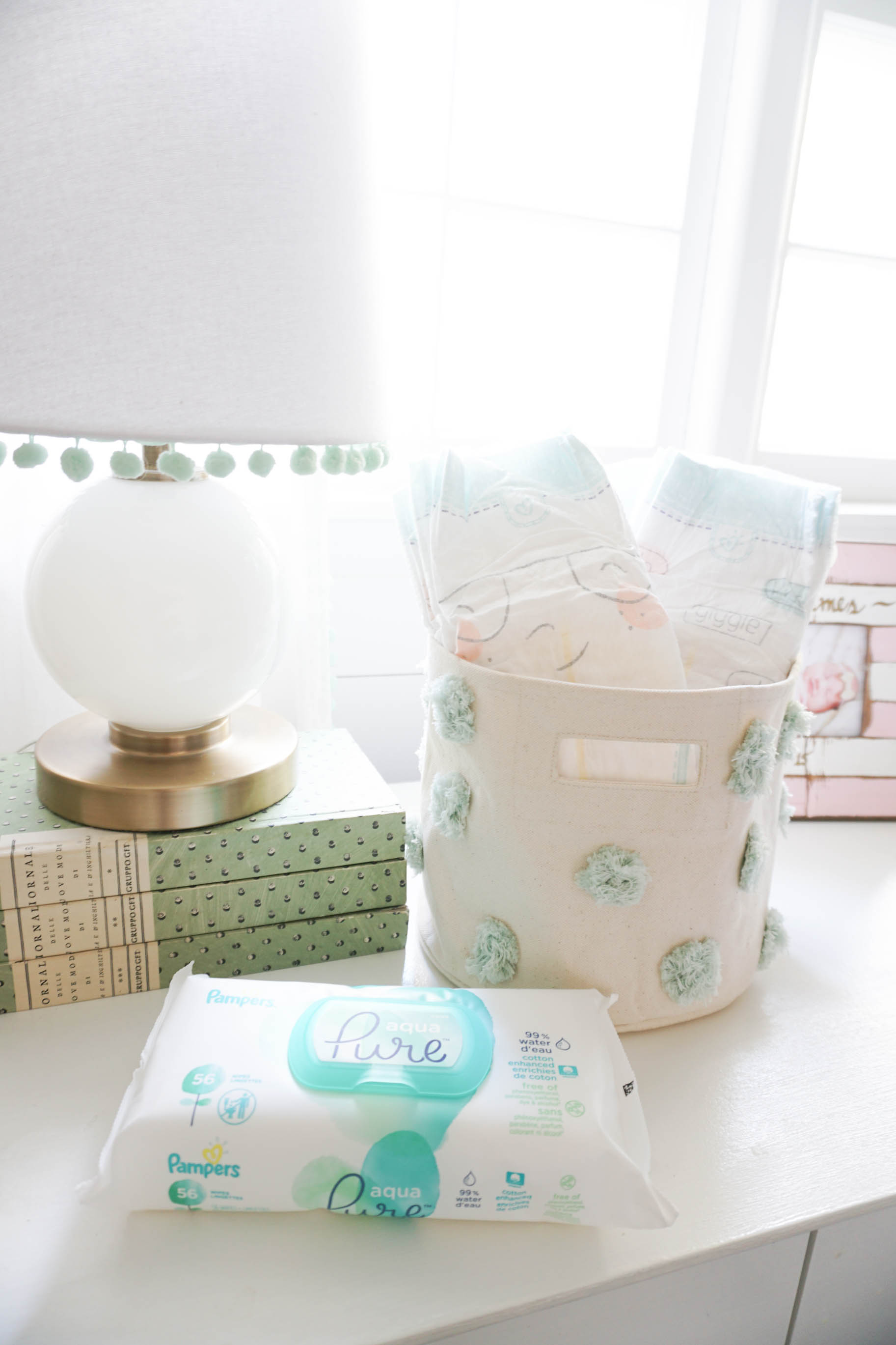 Boxed and Pampers Pure