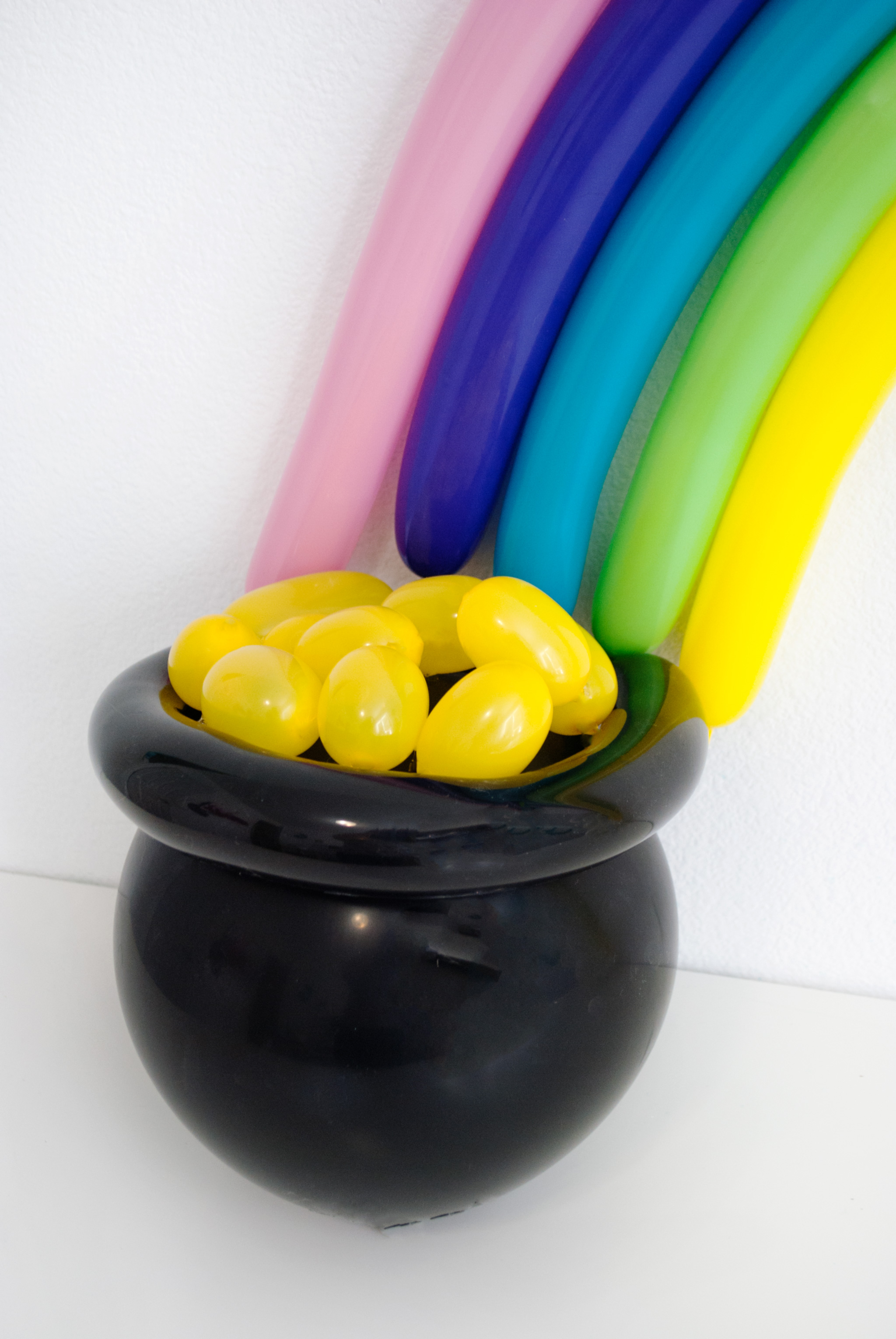 DIY Balloon Rainbow with Pot of Gold Tutorial
