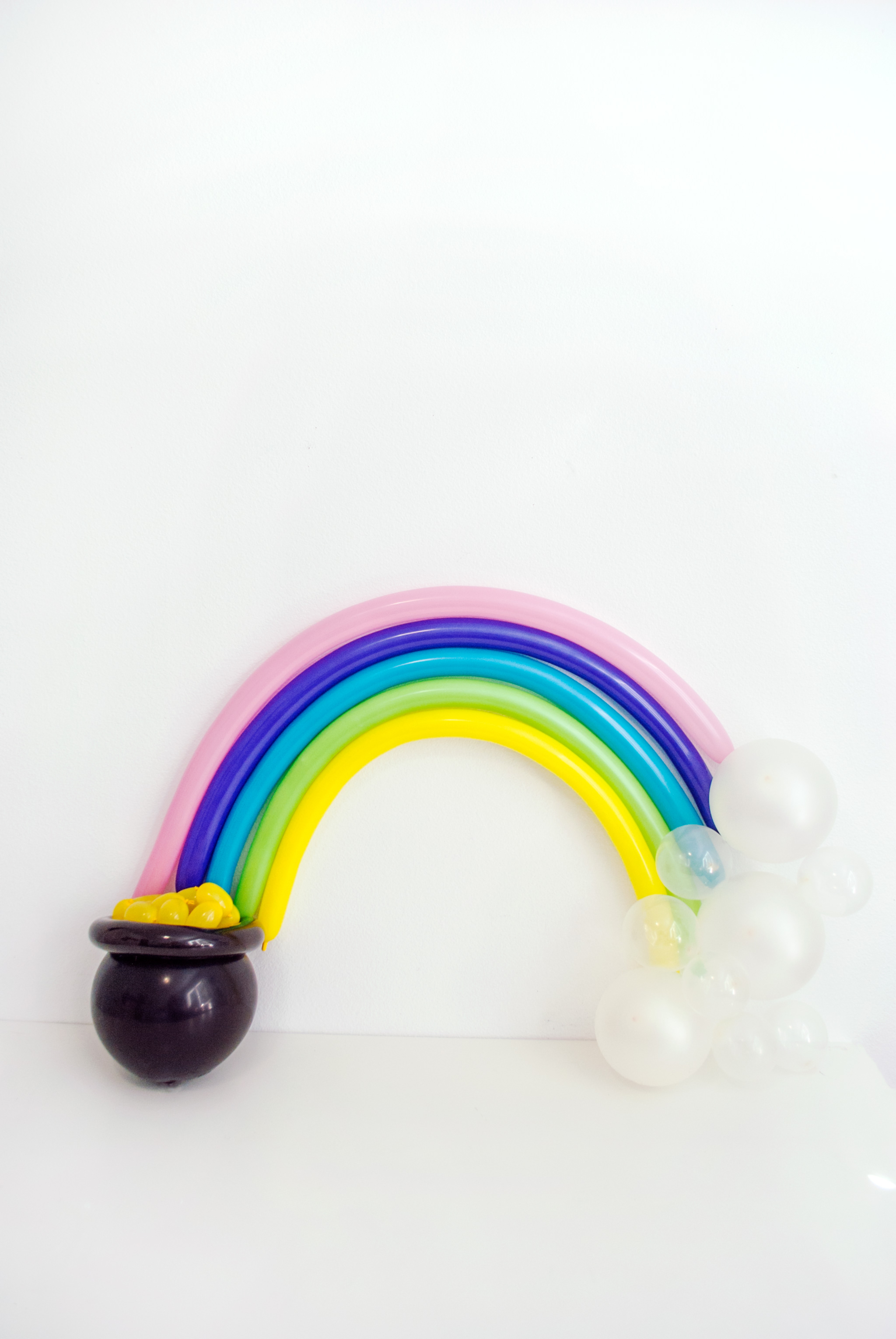 DIY Balloon Rainbow with Pot of Gold