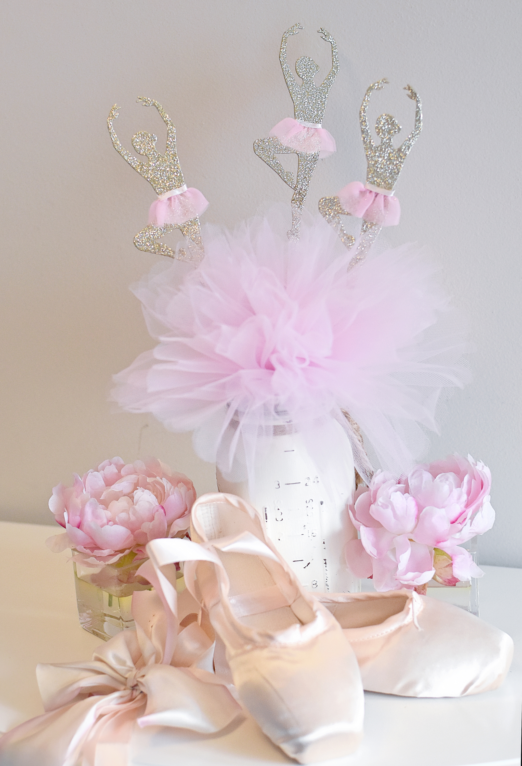 Ballerina party Decorations Ballerina centerpiece Pink and 