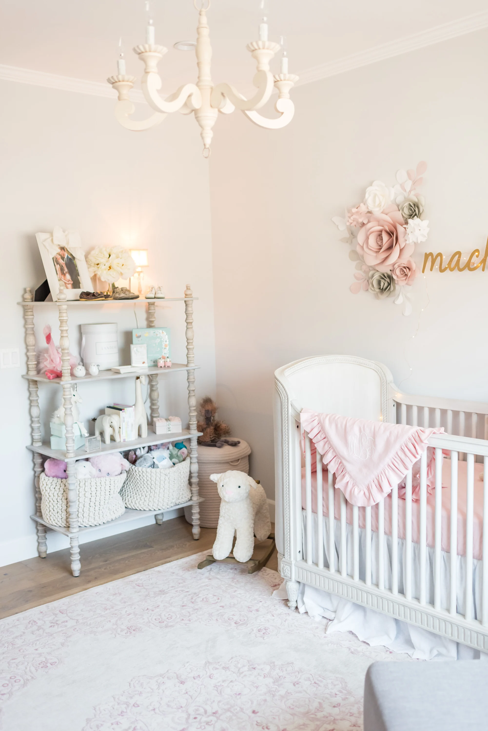 Feminine and Floral Girl's Nursery