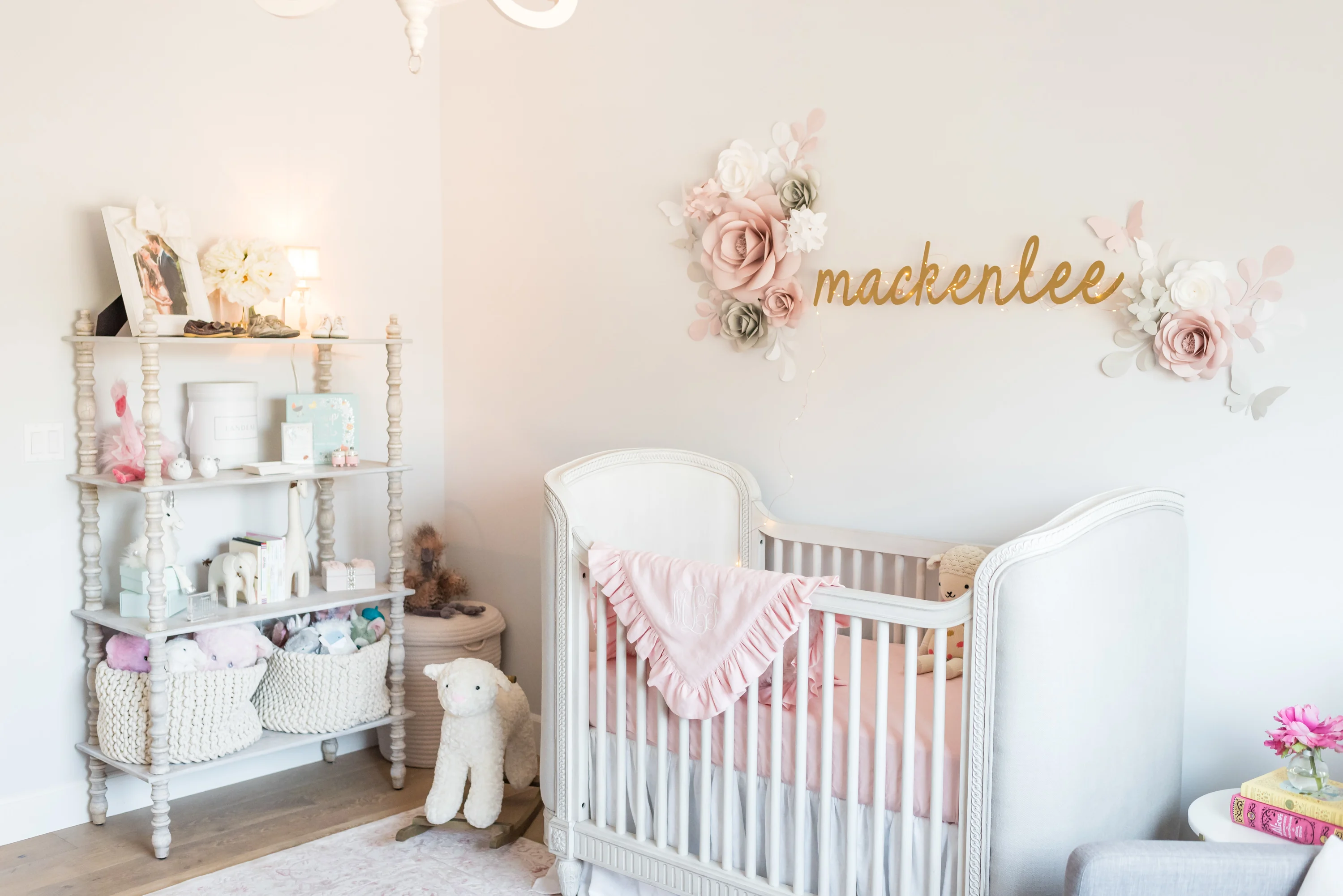 Pink and Gray Traditional Girl's Nursery