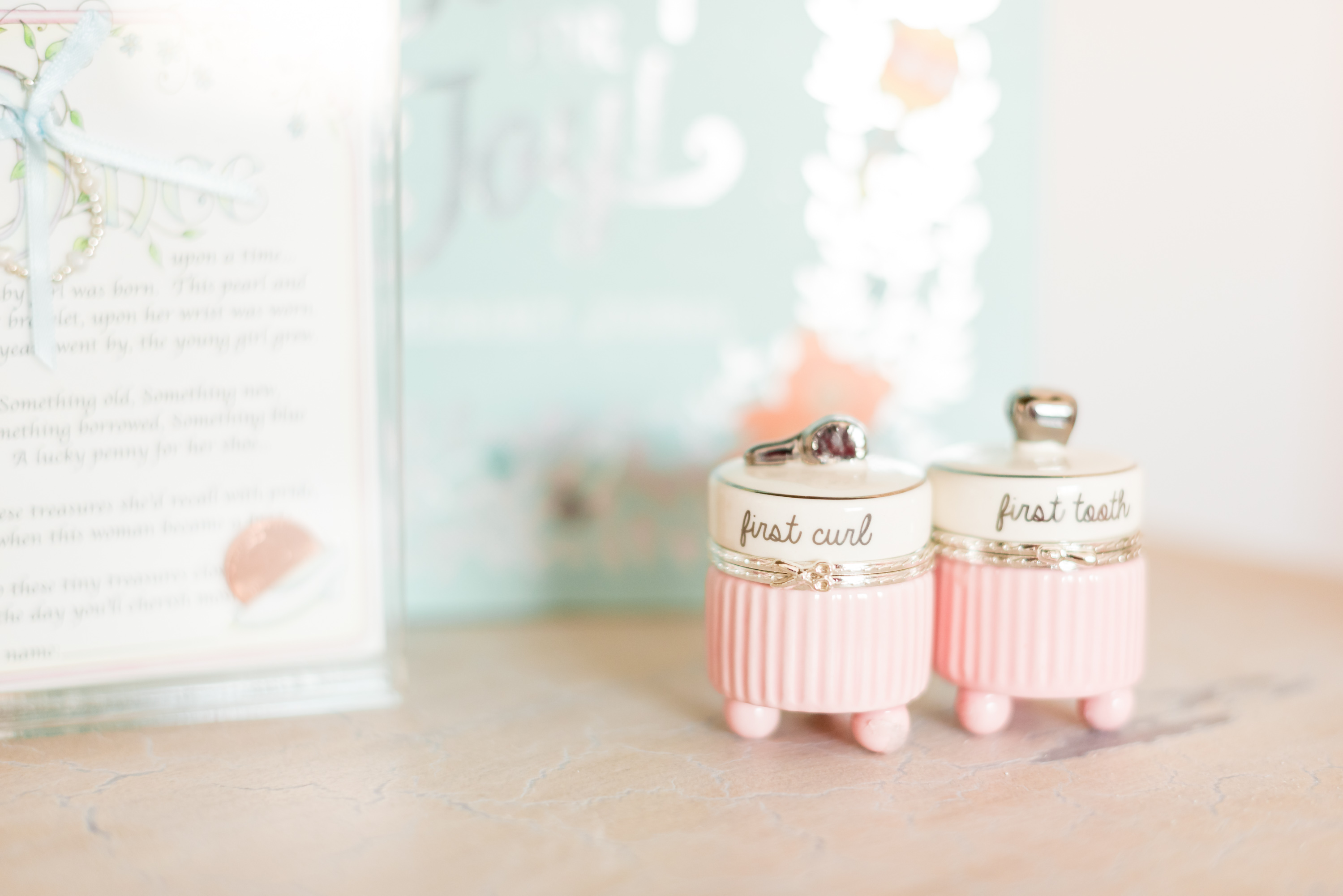 First Curl and First Tooth Keepsake Boxes