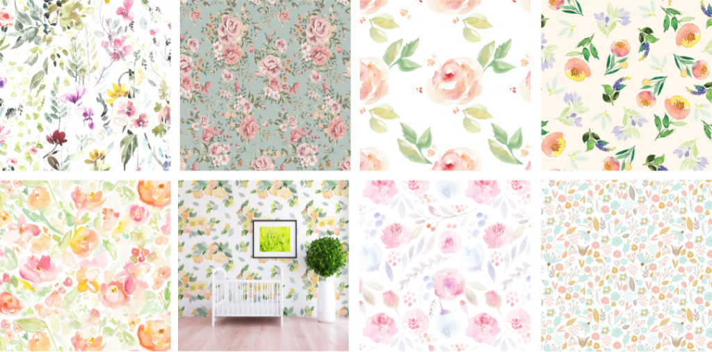 flower girl Floral Wallpaper Roundup Project Nursery (3)