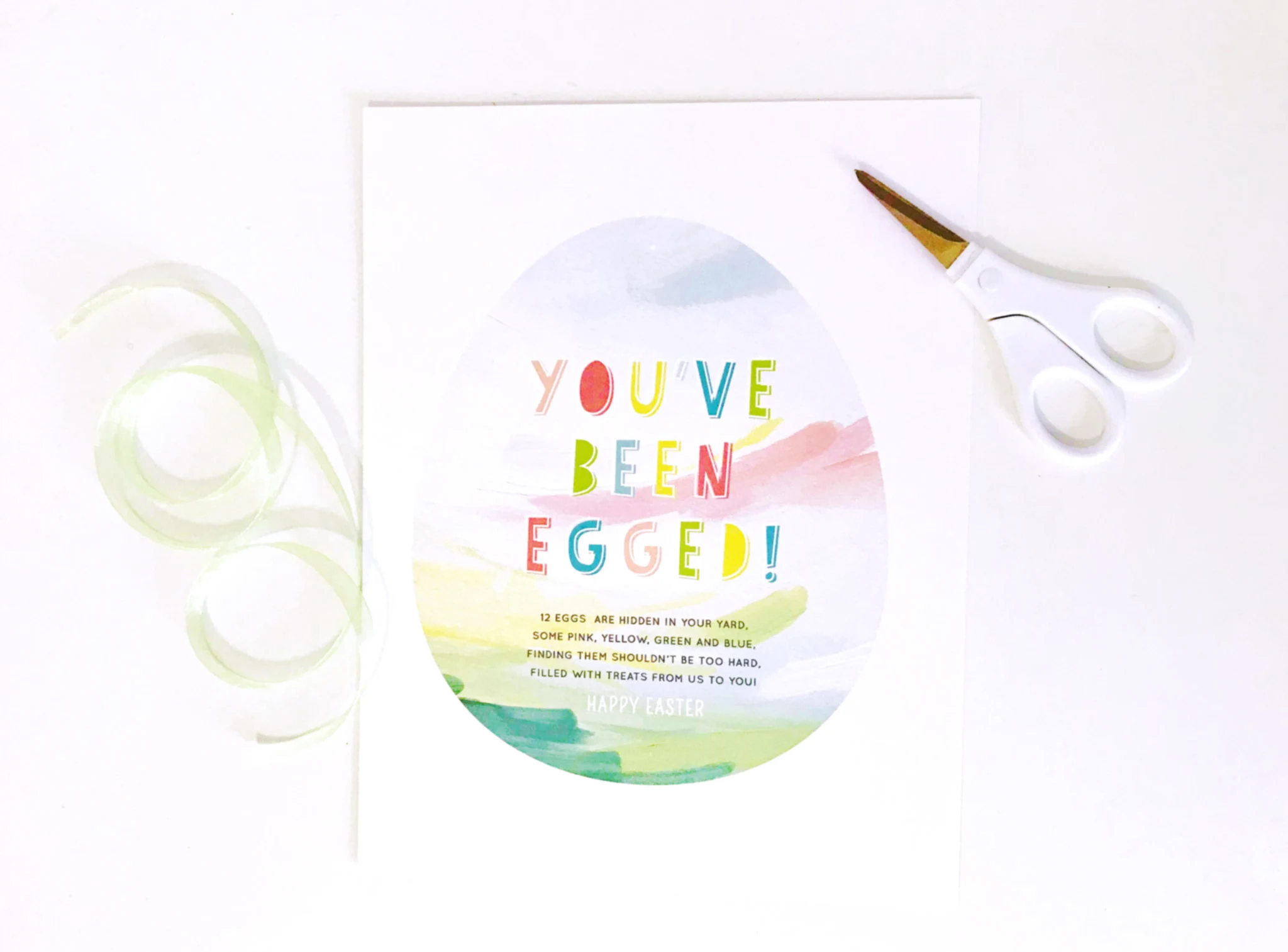 You've Been Egged Free Printable