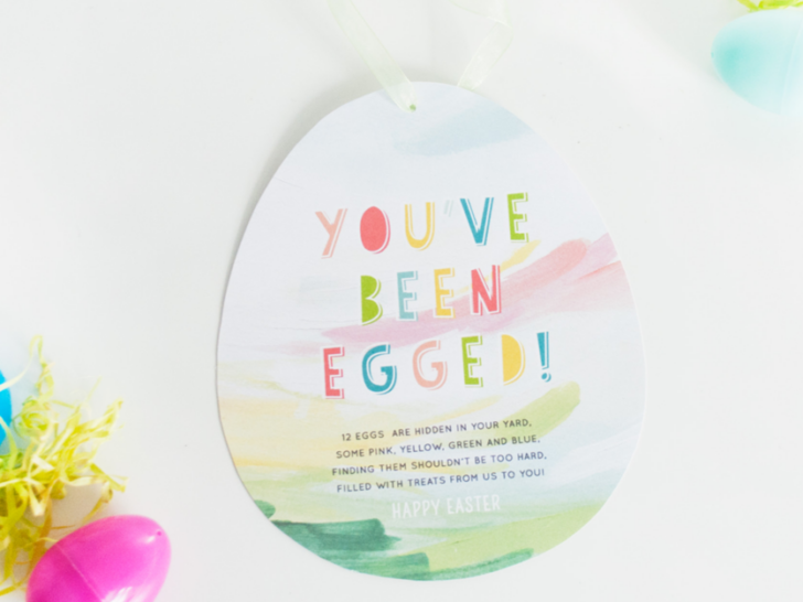 You've Been Egged Free Printable