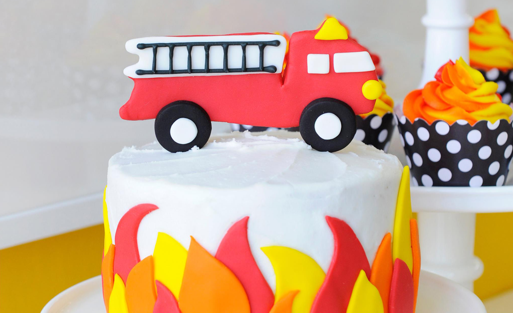 My Nephew's 2Nd Birthday Fire Truck Cake - CakeCentral.com
