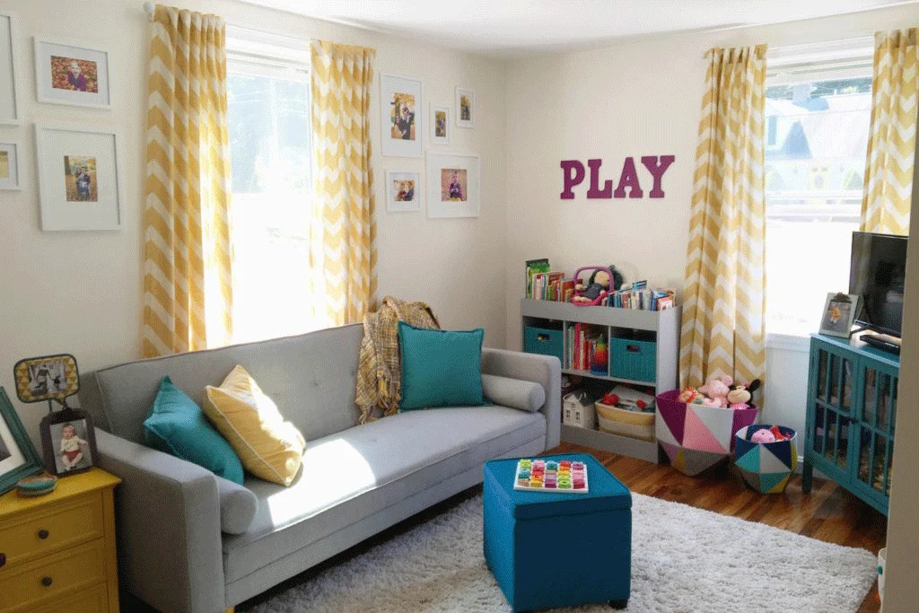 Modern, Colorful and Functional Playroom