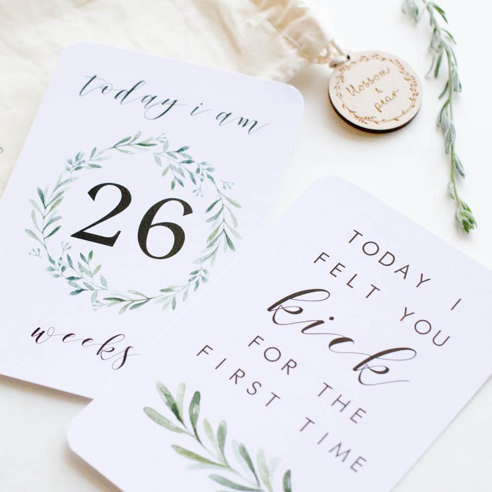 Pregnancy Milestone + Moment Cards - Lush Collection