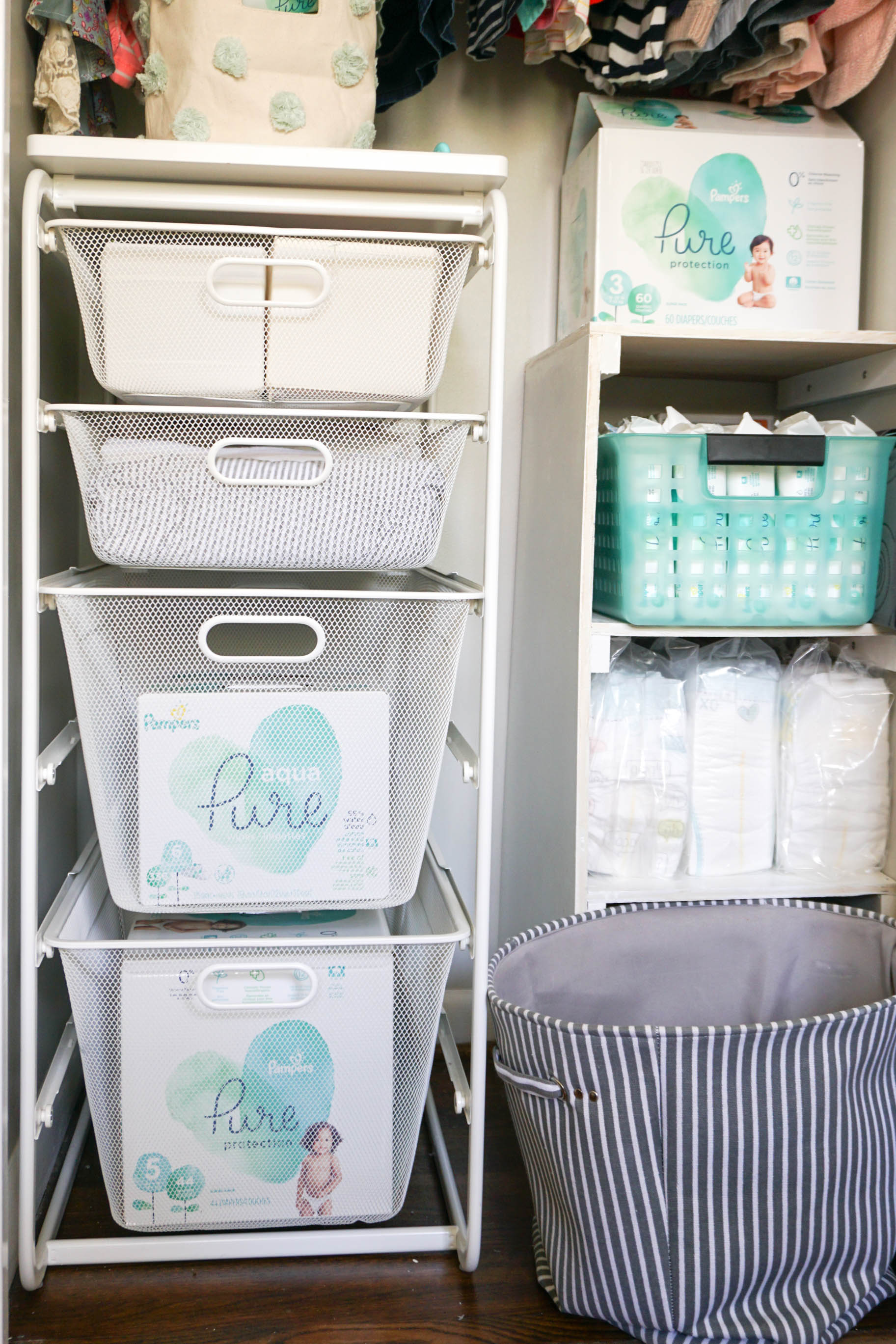 3 Adorably Designed Diaper Changing Stations + Organization Hacks