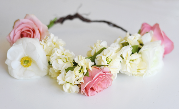 baby floral head wreath