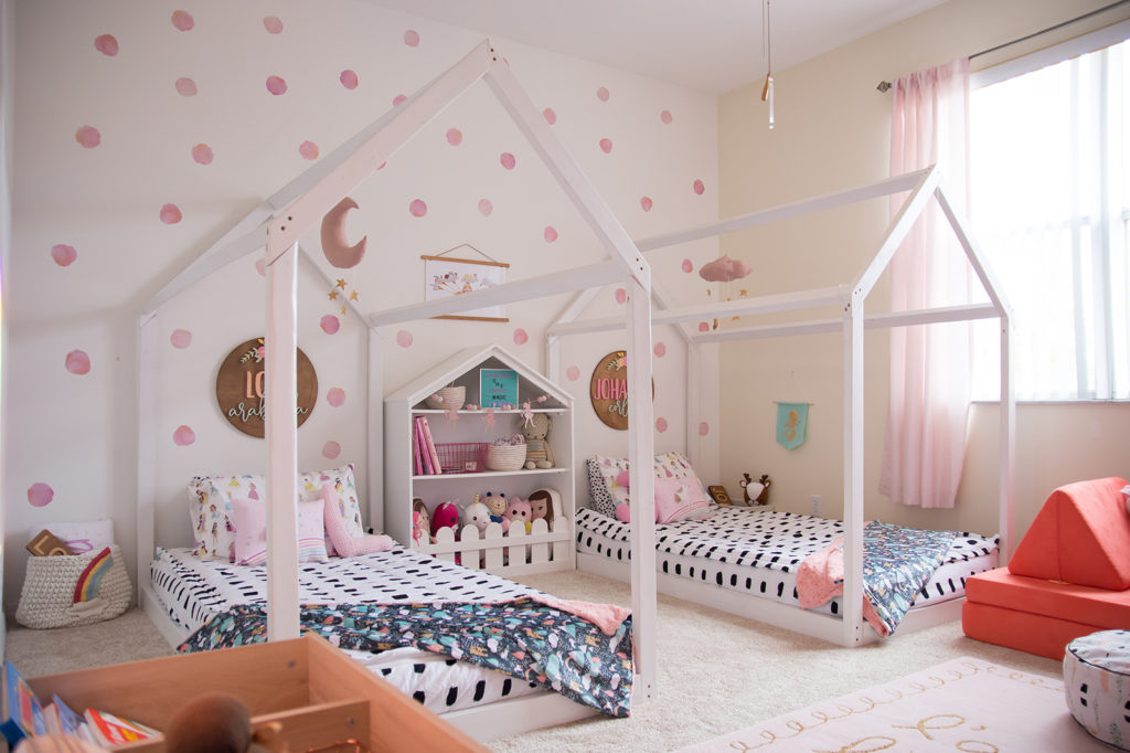 girls fort bed