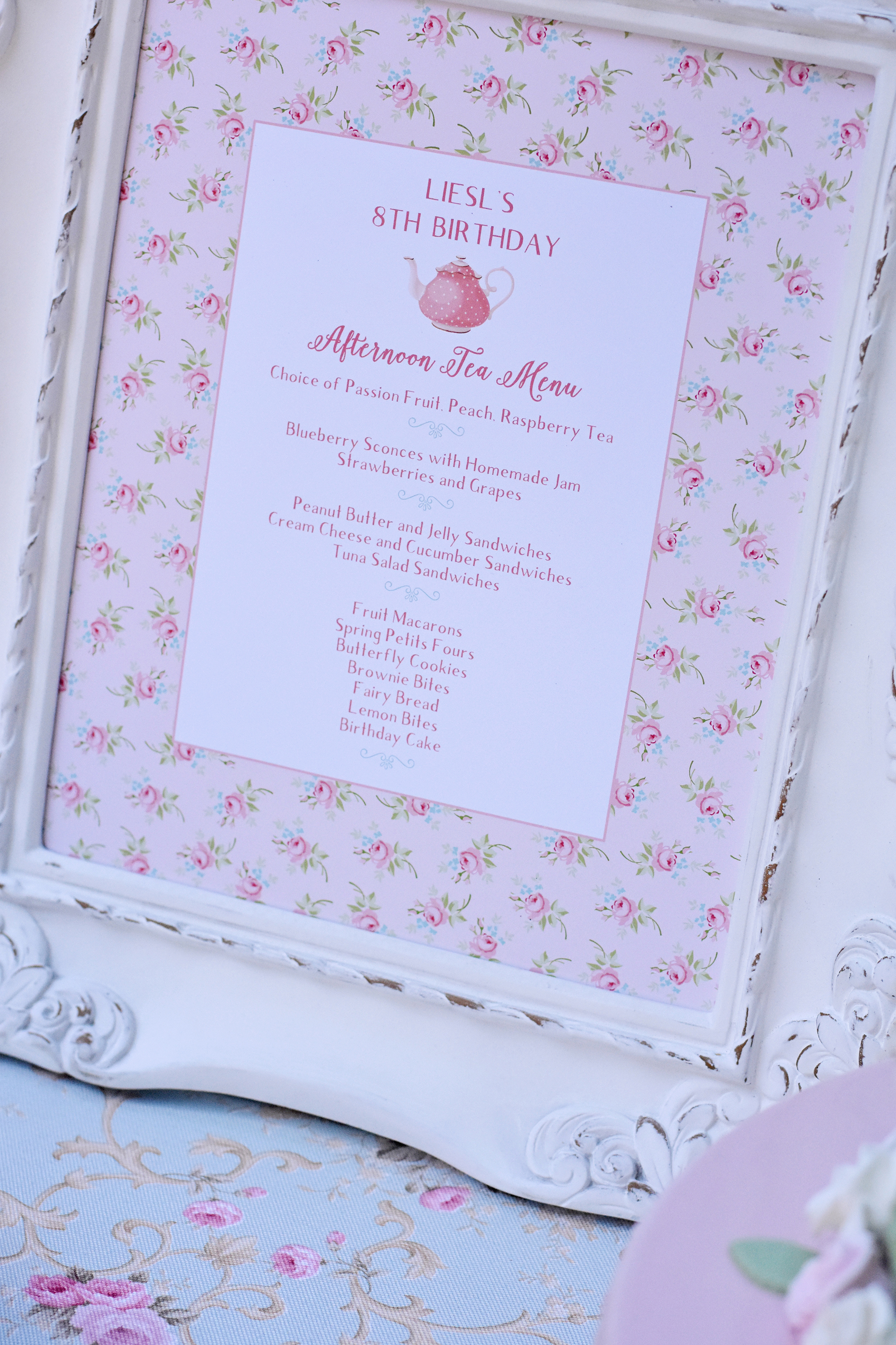 Display a menu to let guests know what you'll be serving!