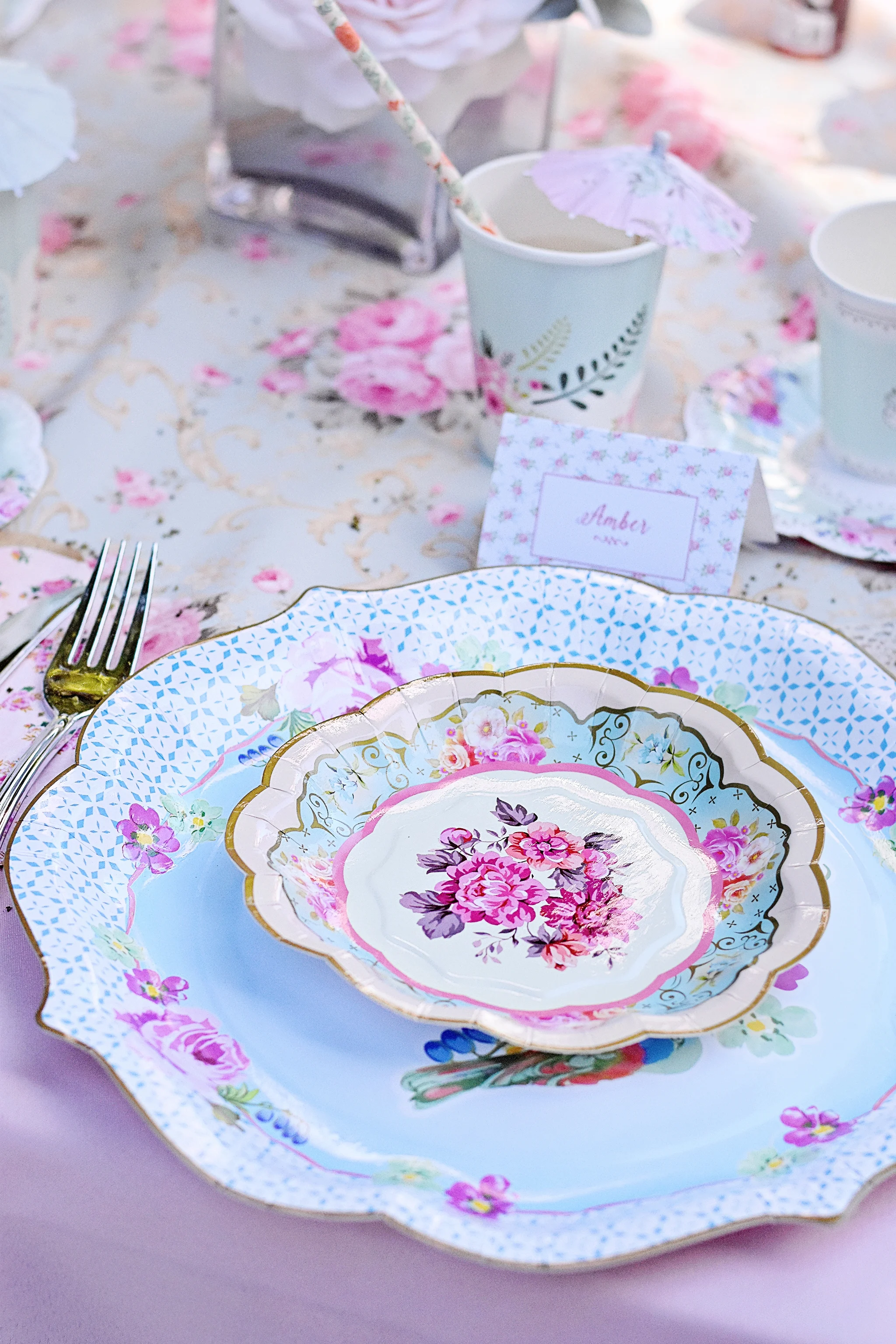 Gorgeous Paper Plates make clean up a breeze!