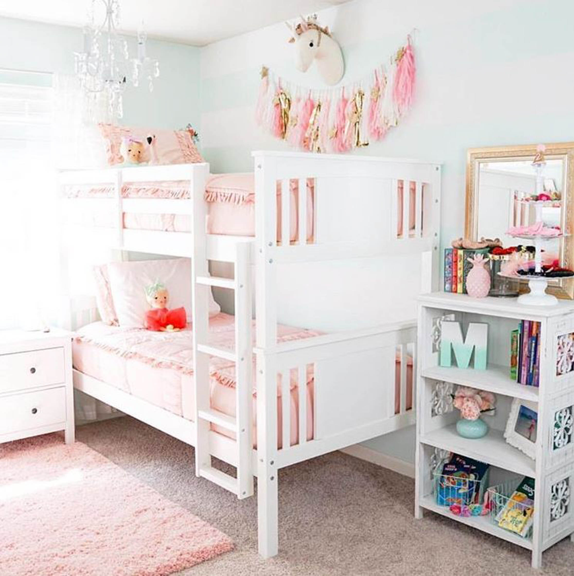 Shared Girls Room with Bunk Beds