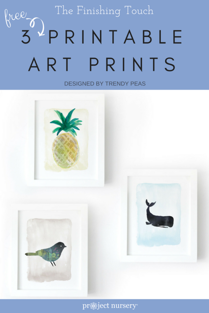 3 Free Printable Art Prints Just Right for Your Nursery Gallery Wall