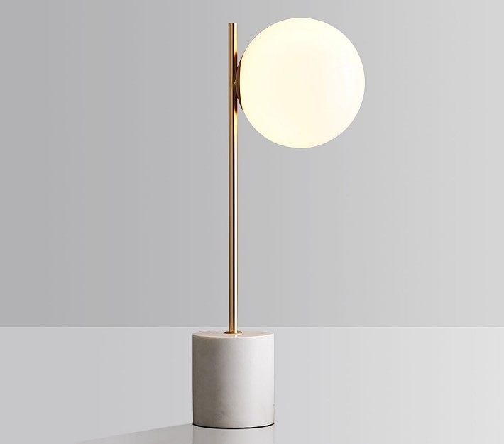 Sphere + Stem Table Lamp