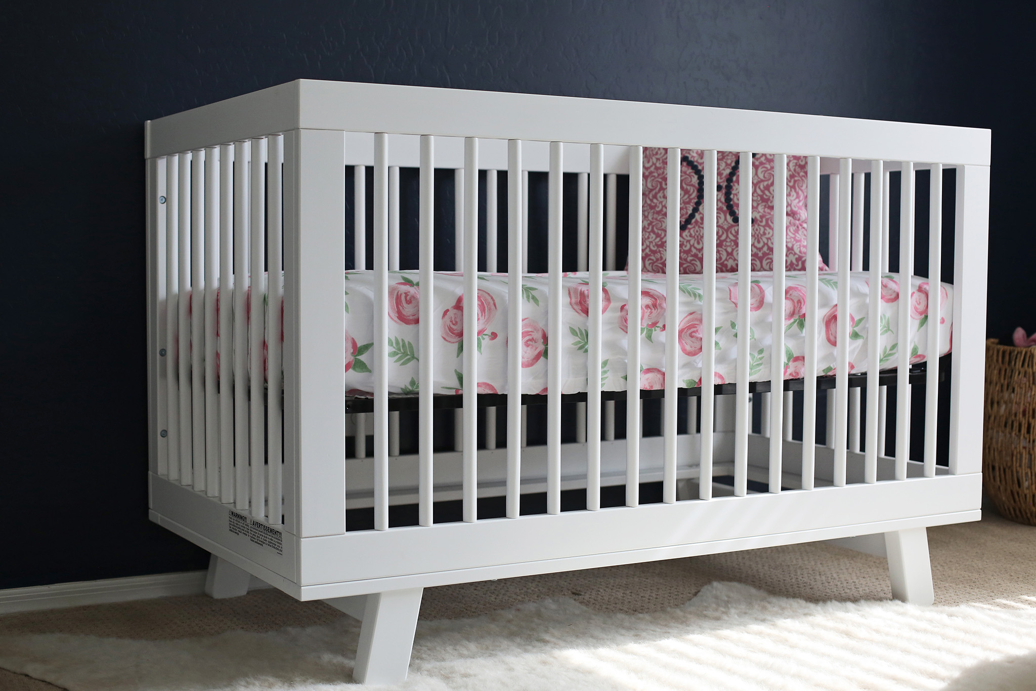 Navy Blue Girl's Nursery 