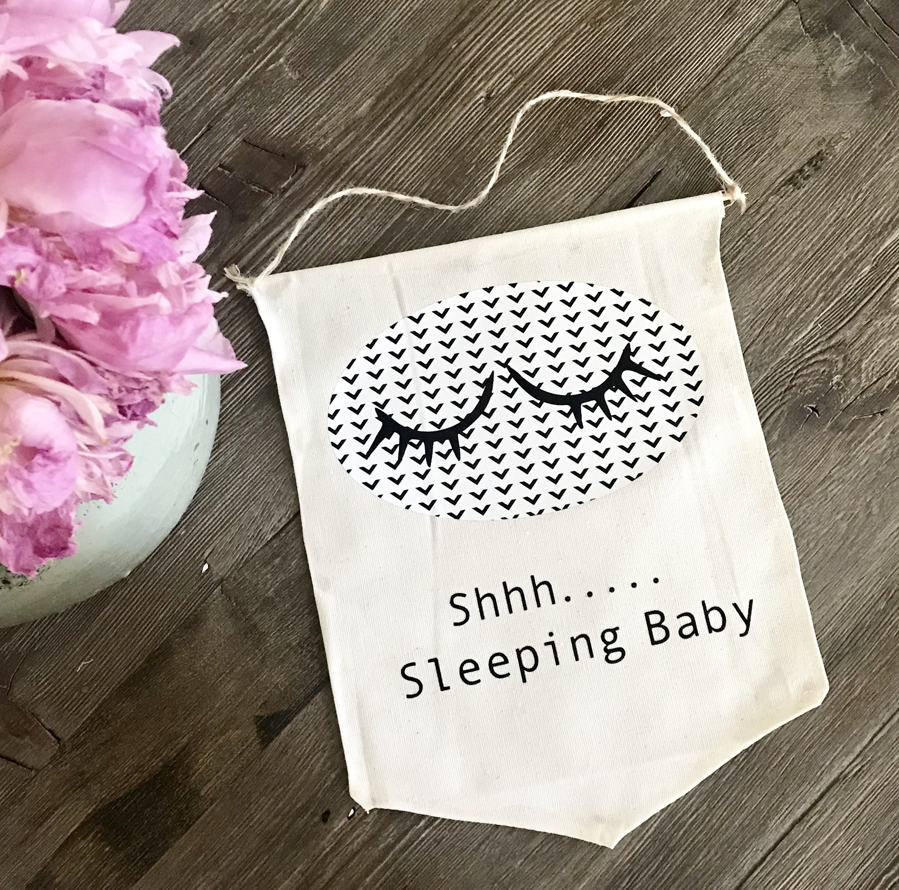 DIY Sleeping Baby Sign