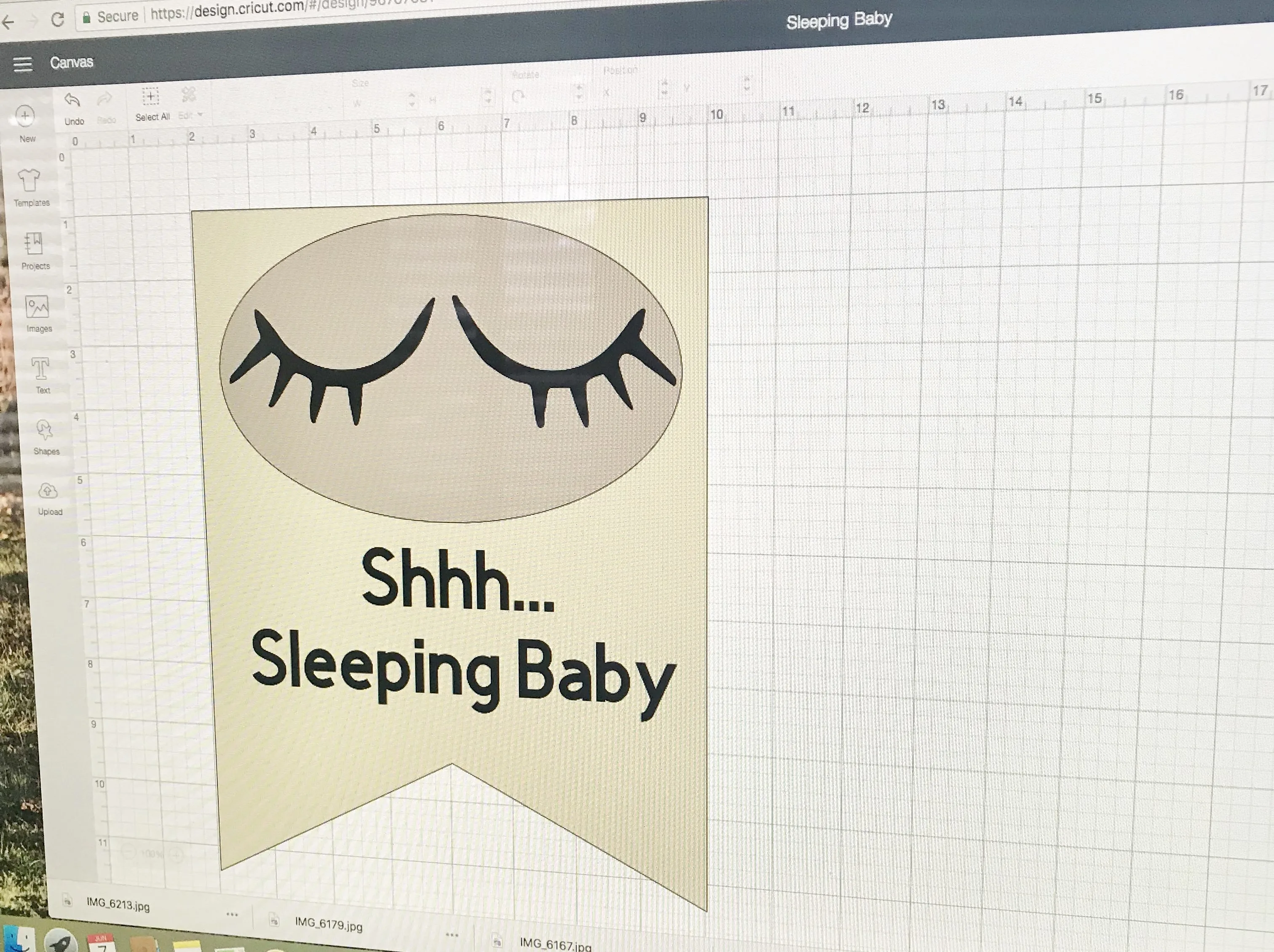 DIY Sleeping Baby Sign