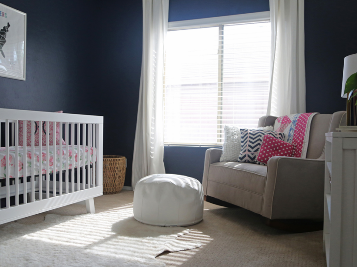 Navy Girl's Nursery