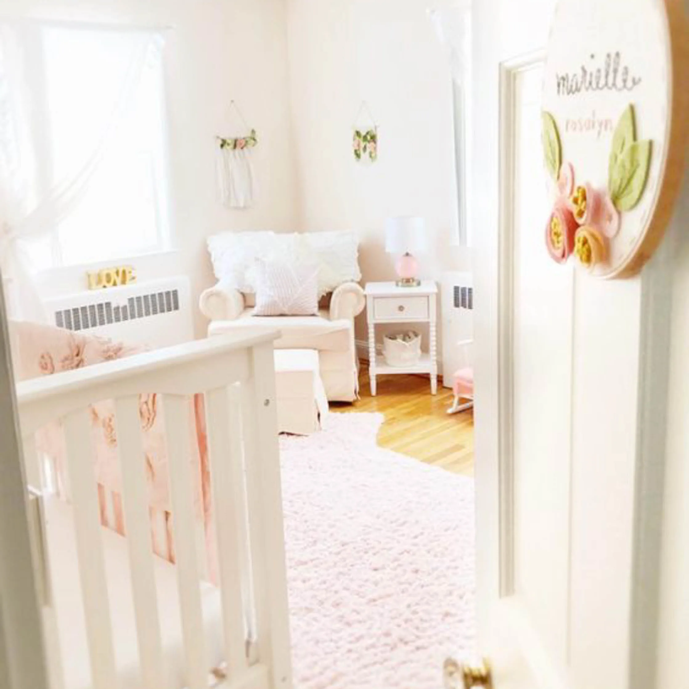 Feminine Floral Toddler Bedroom