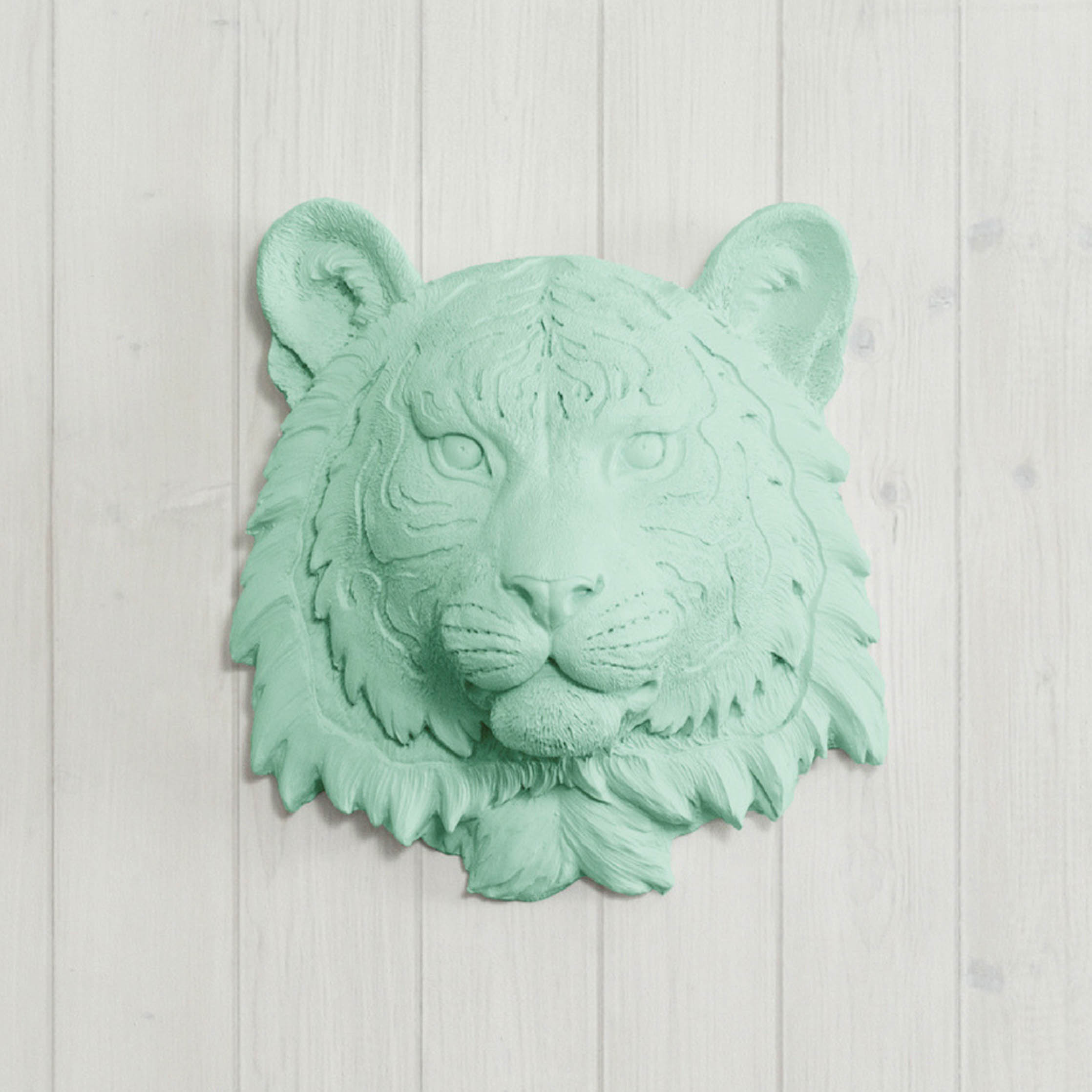 Mini Resin Tiger Head Wall Mount