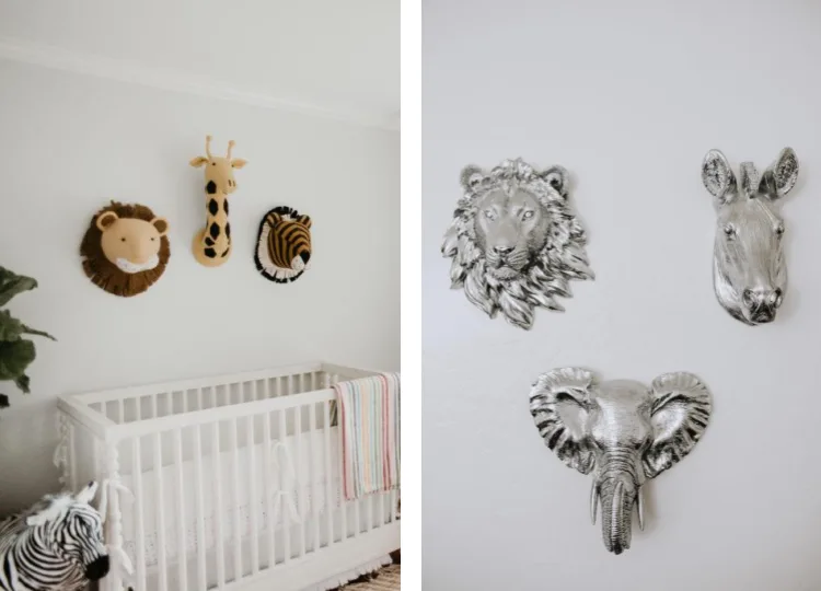 Animal Head Wall Mounts in the Nursery