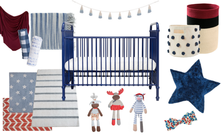 Red White and Blue Nursery Design Inspiration