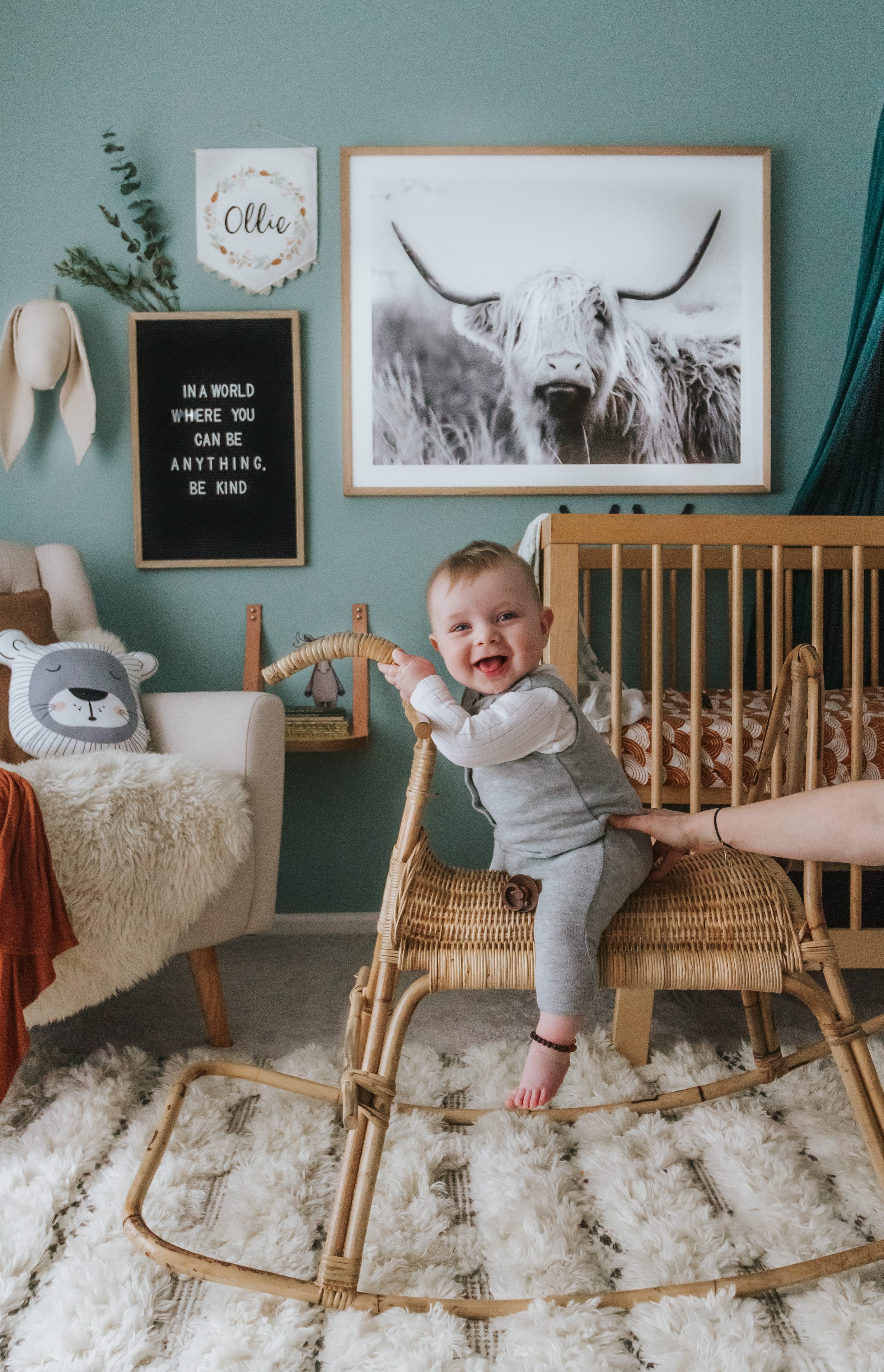 Boho Scandinavian Boy's Nursery