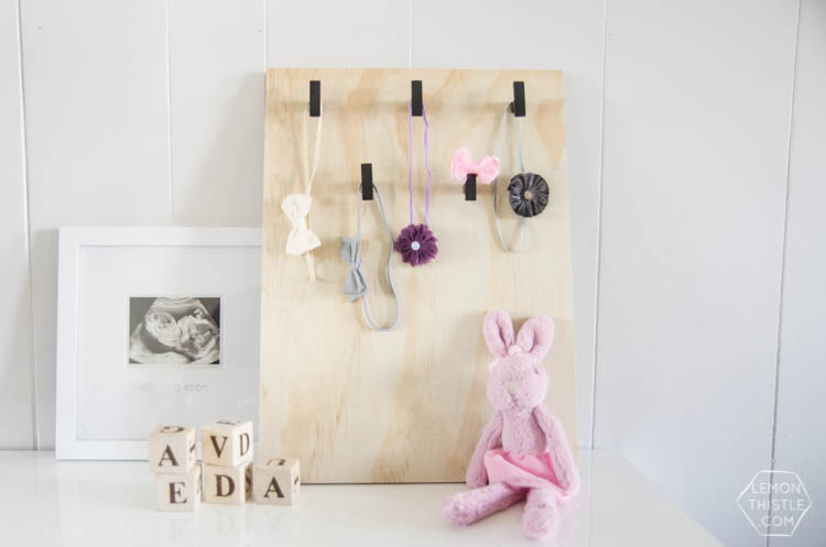 How to Make a Modern Headband Holder - Project Nursery