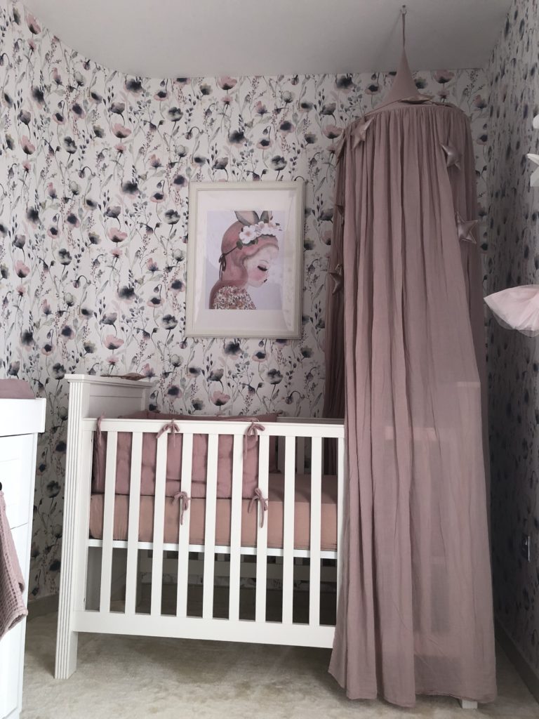 baby girl floral nursery