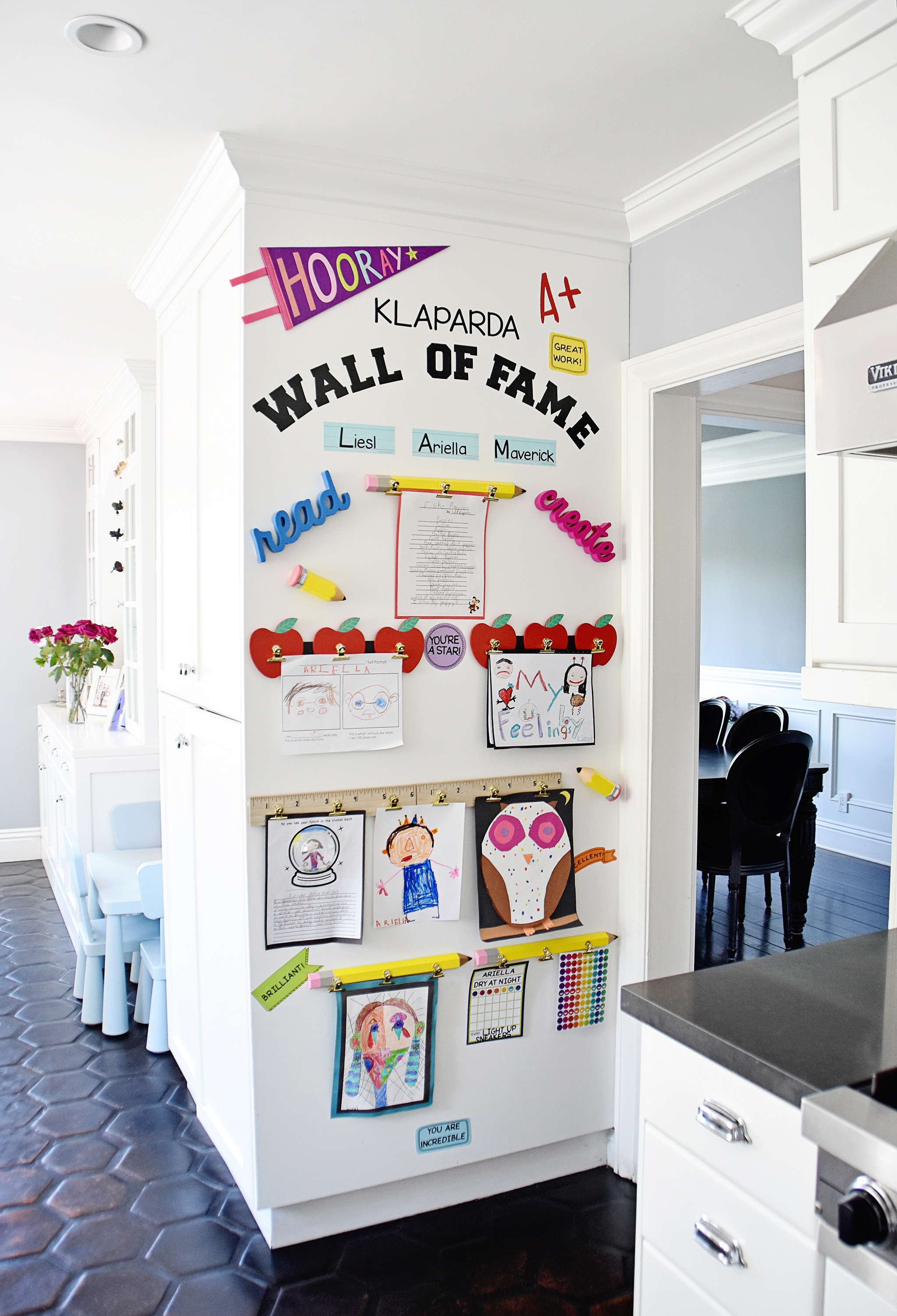 Make a DIY Display for Your Kids’ Schoolwork and Art Projects