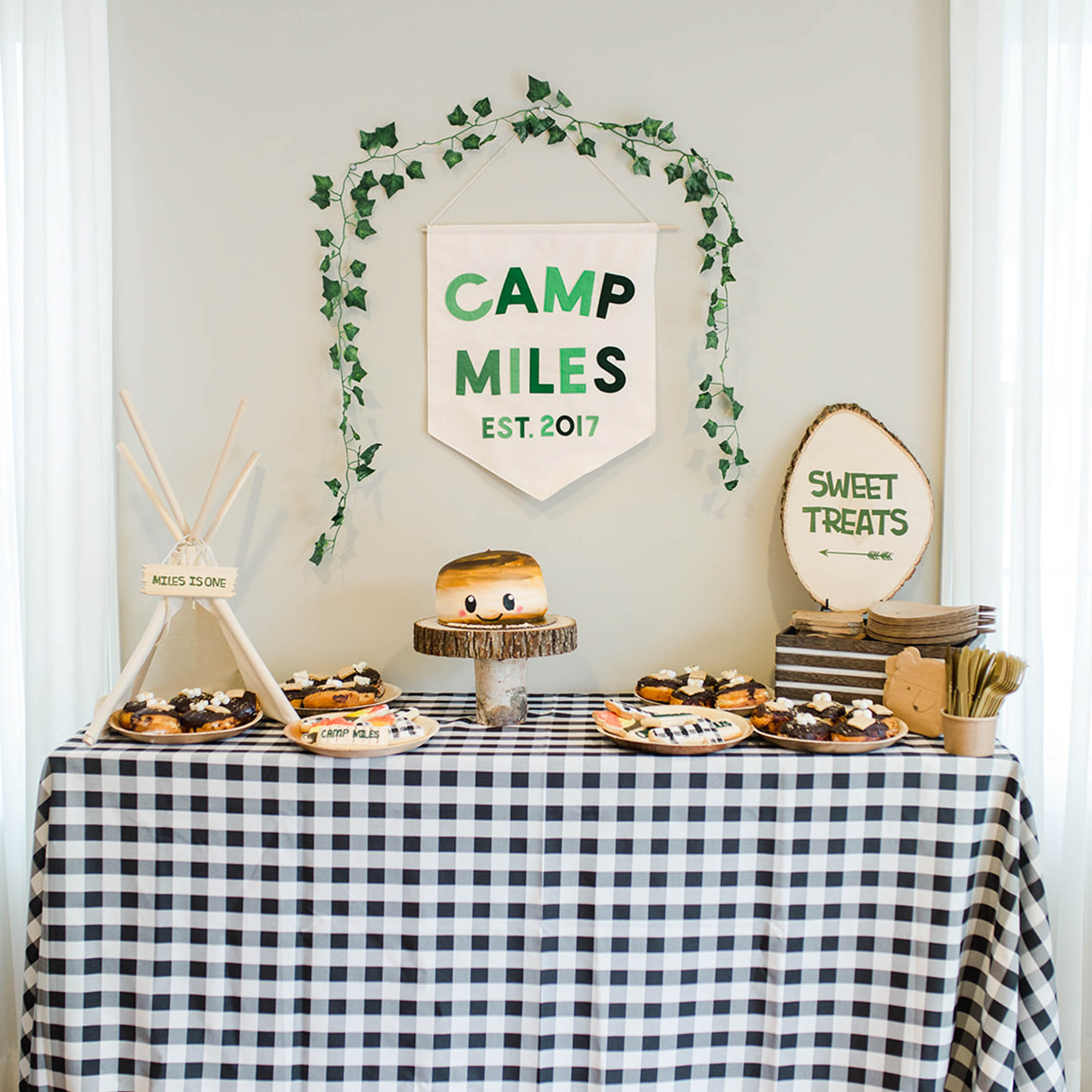 A Camp Themed 1st Birthday Party