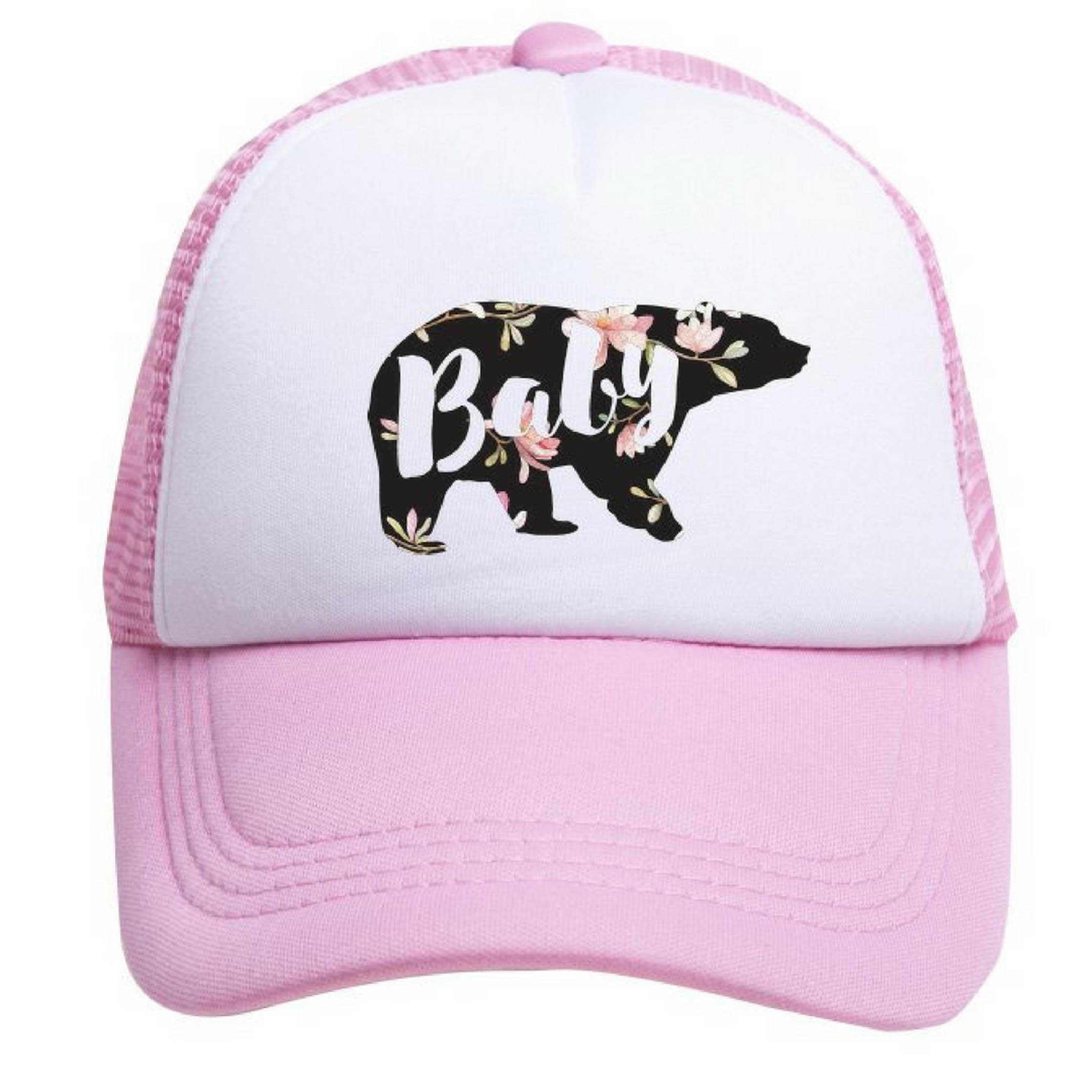 Baby Bear Floral Trucker Hat